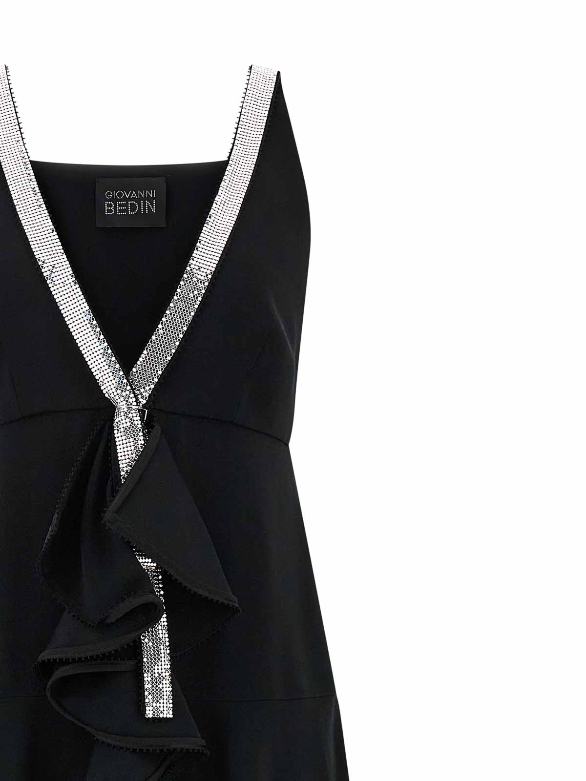 Giovanni Bedin Vestido Midi - Negro In Black
