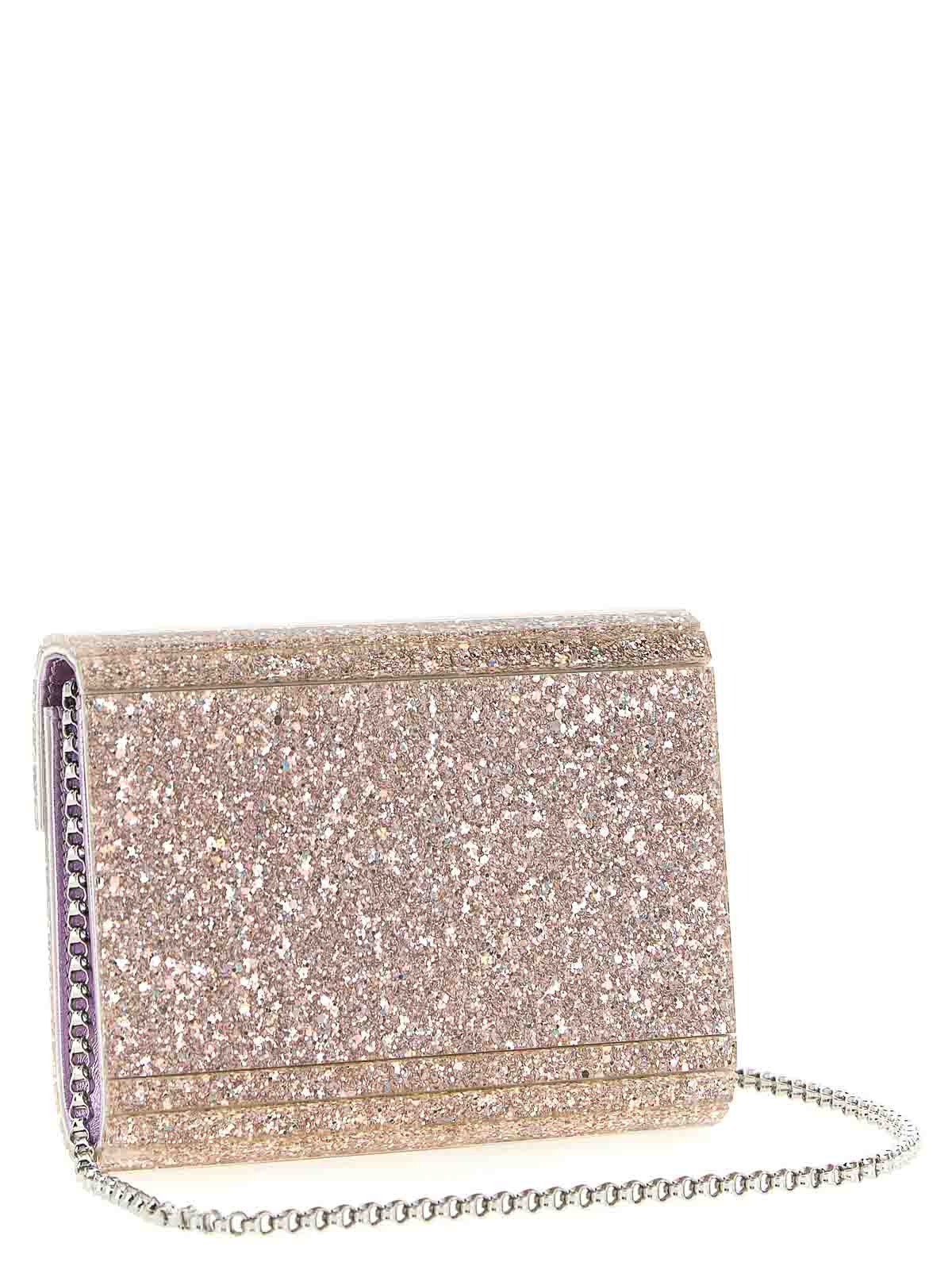 Jimmy Choo Candy Clutch In Nude