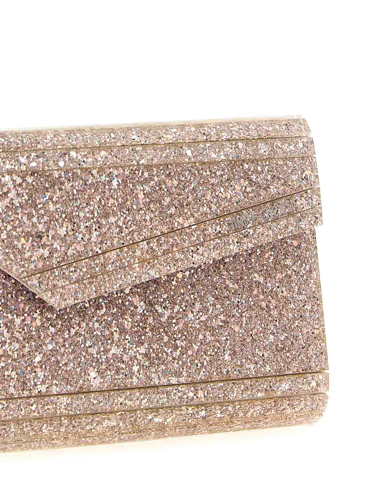 Jimmy Choo Candy Clutch In Nude