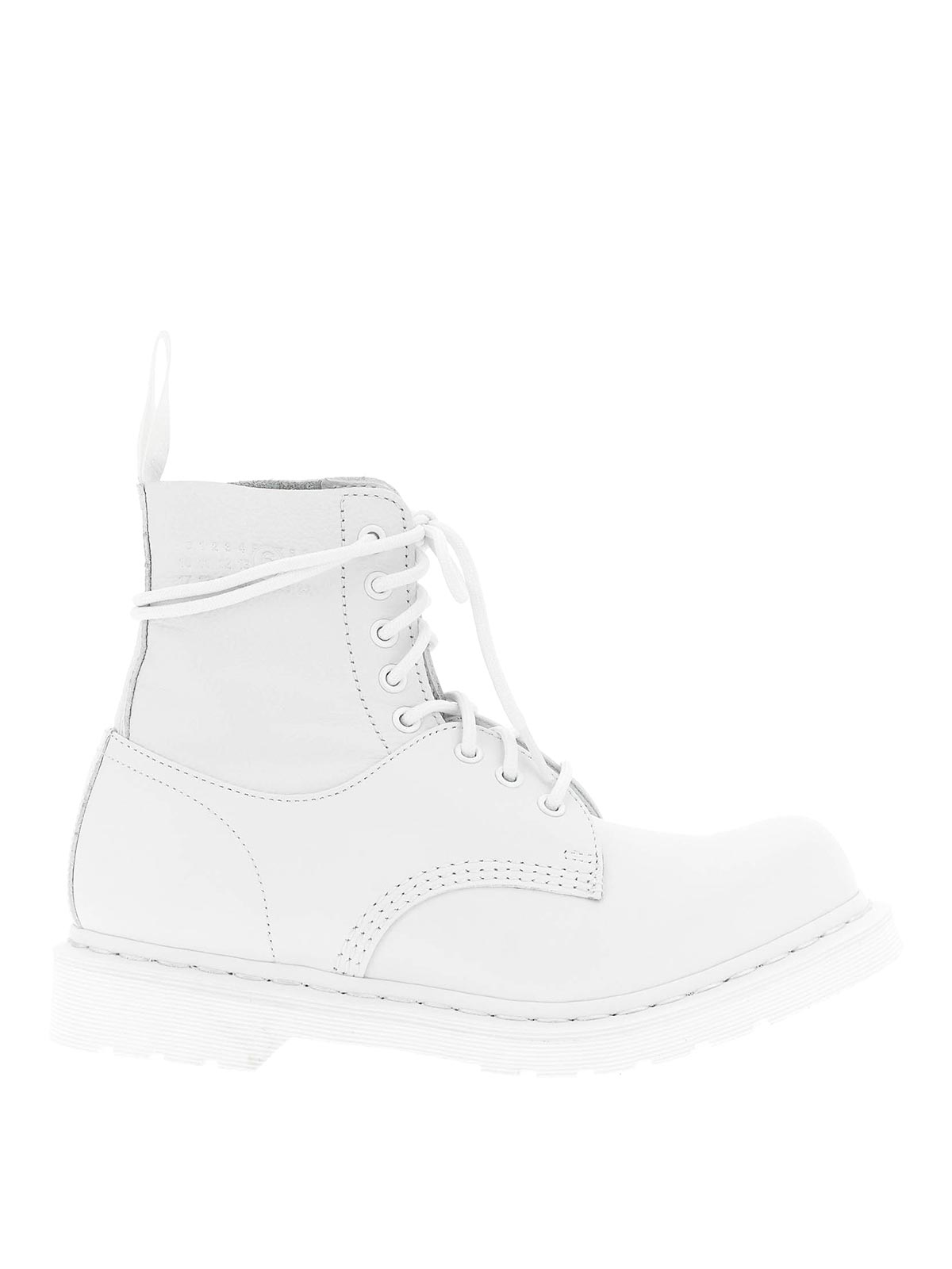 Mm6 Maison Margiela Dr Martens X Mm6 10 Eye 1460 Boots In White