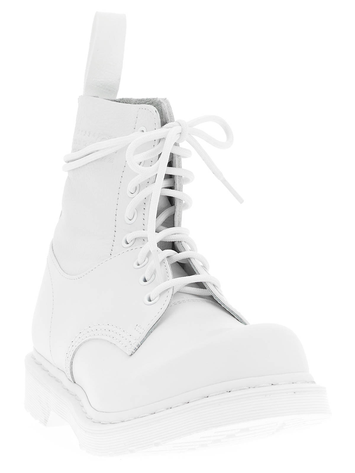 Mm6 Maison Margiela Dr Martens X Mm6 10 Eye 1460 Boots In White