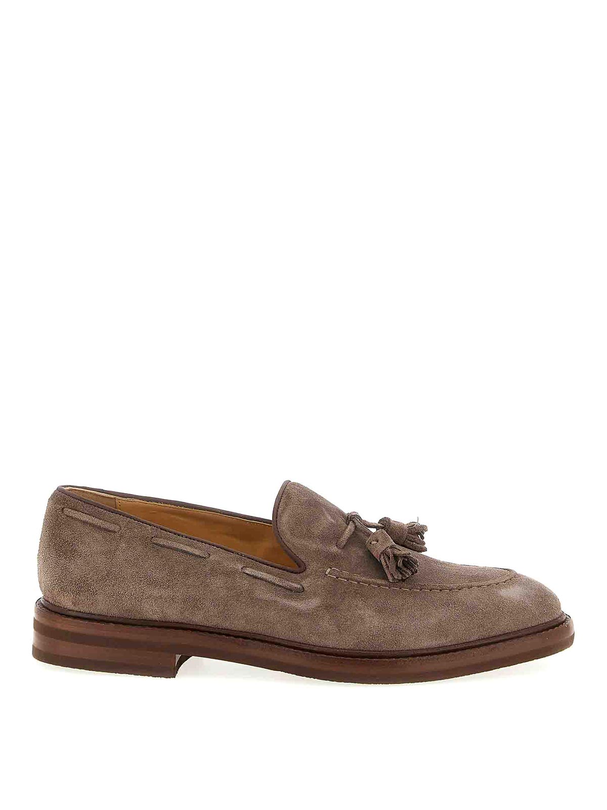 Brunello Cucinelli Men Tassel Loafers In Brown