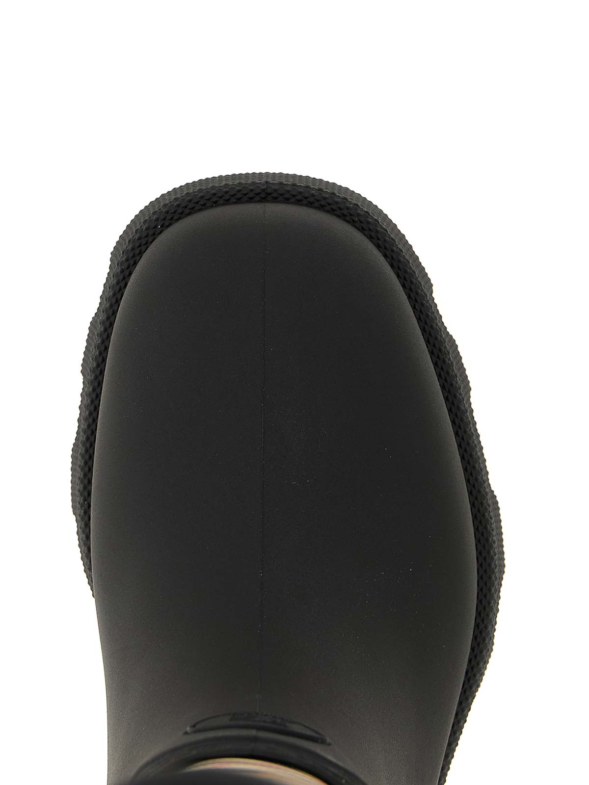 Burberry Rubber Marsh Checked Nylon And Rubber Rain Boots In Black