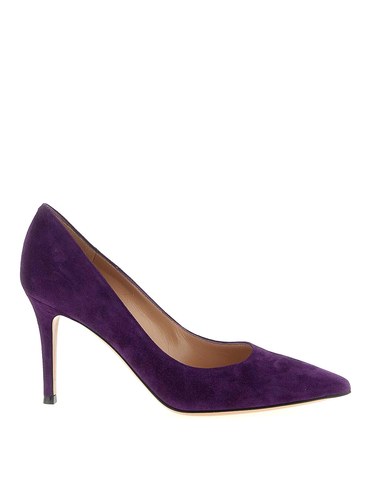 Gianvito Rossi 85mm Pointed Stiletto Pumps In Purple