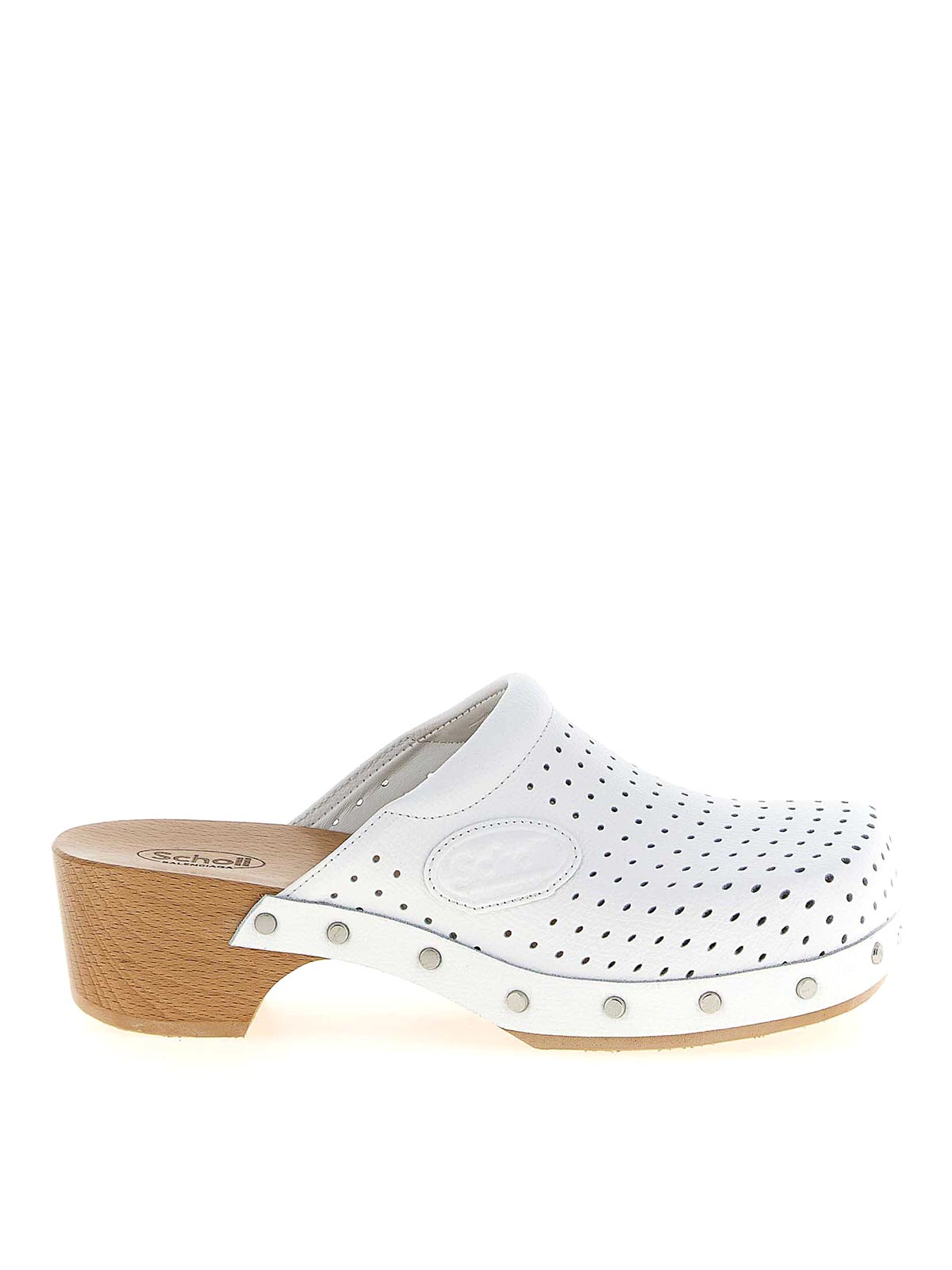 Balenciaga Clog X Scholl Sabots In White