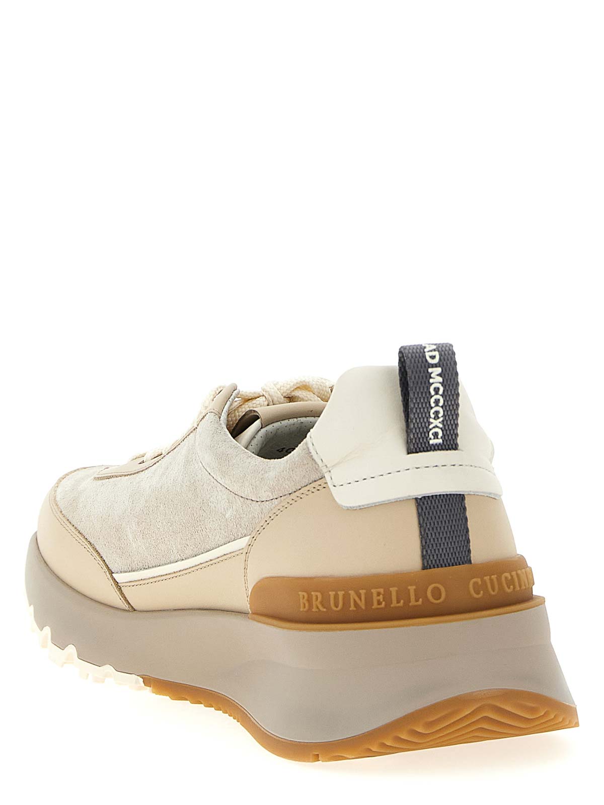 Brunello Cucinelli Runners Sneakers In Neutral