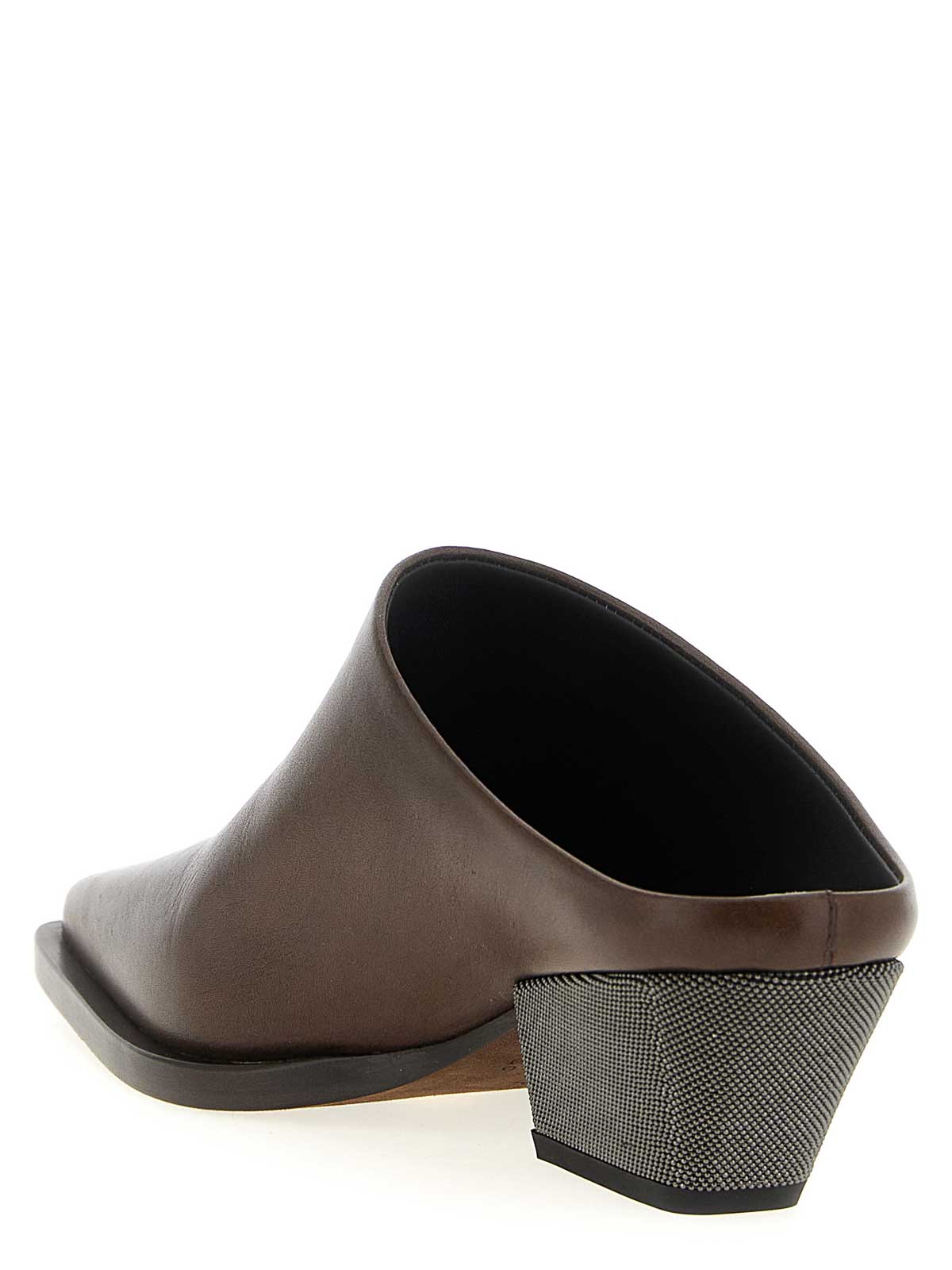 Brunello Cucinelli Sabots In Brown