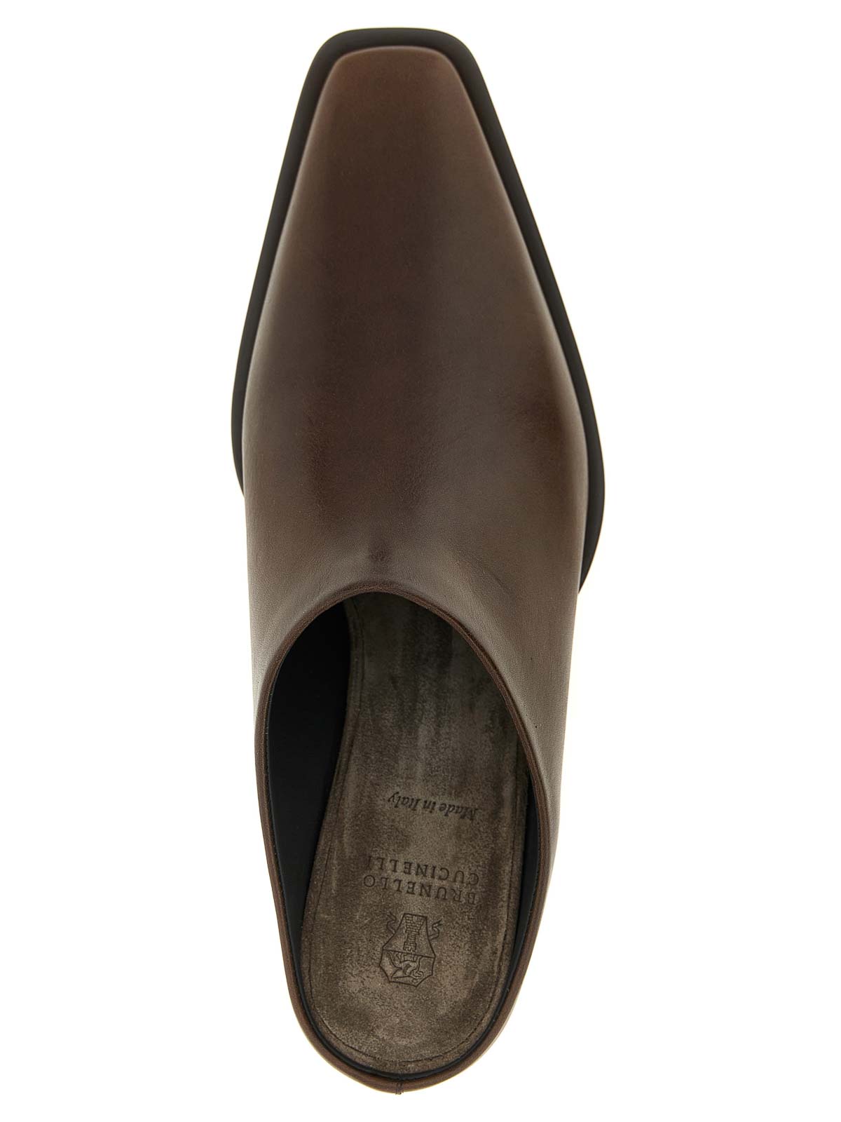 Brunello Cucinelli Sabots In Brown