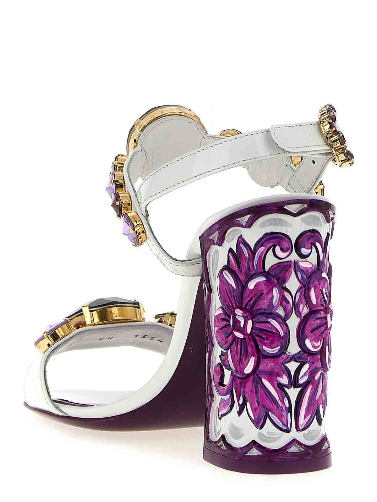 Dolce & Gabbana Heeled Sandals  Woman Color Violet In Purple