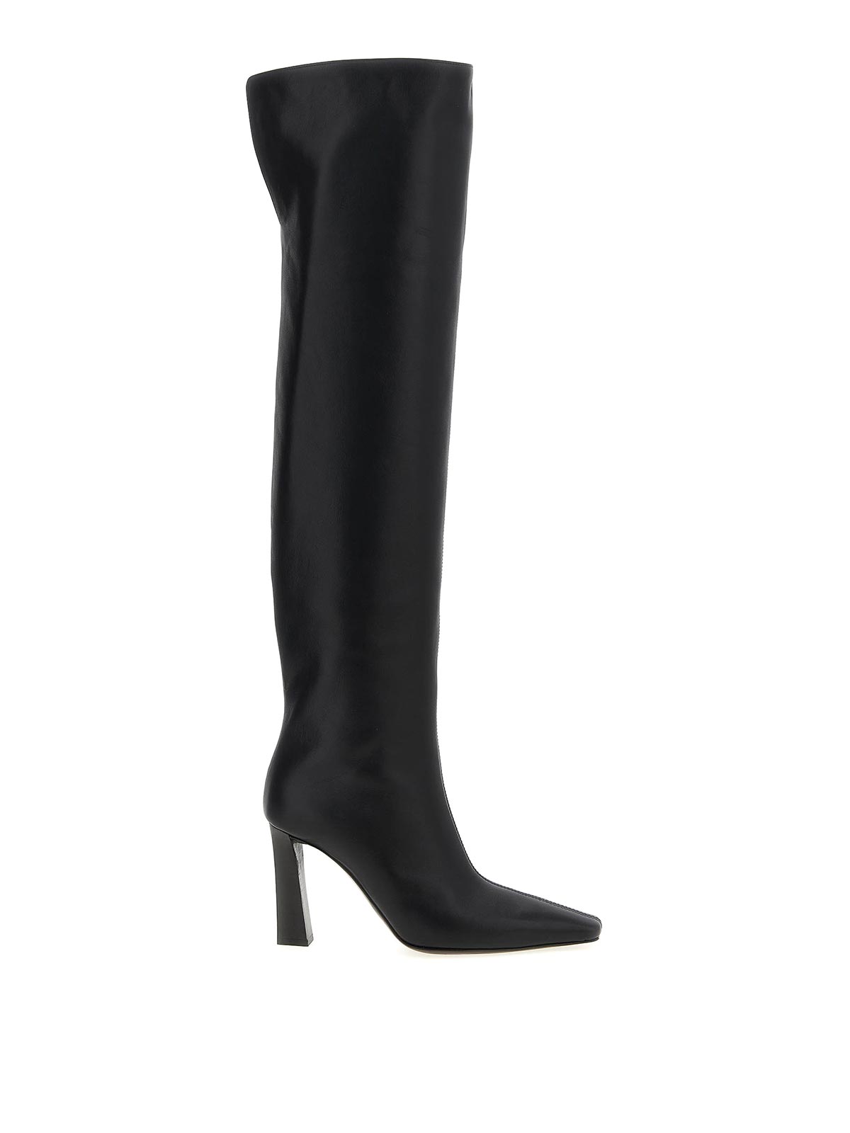 Giuseppe Zanotti Extra High Leather Boots In Black