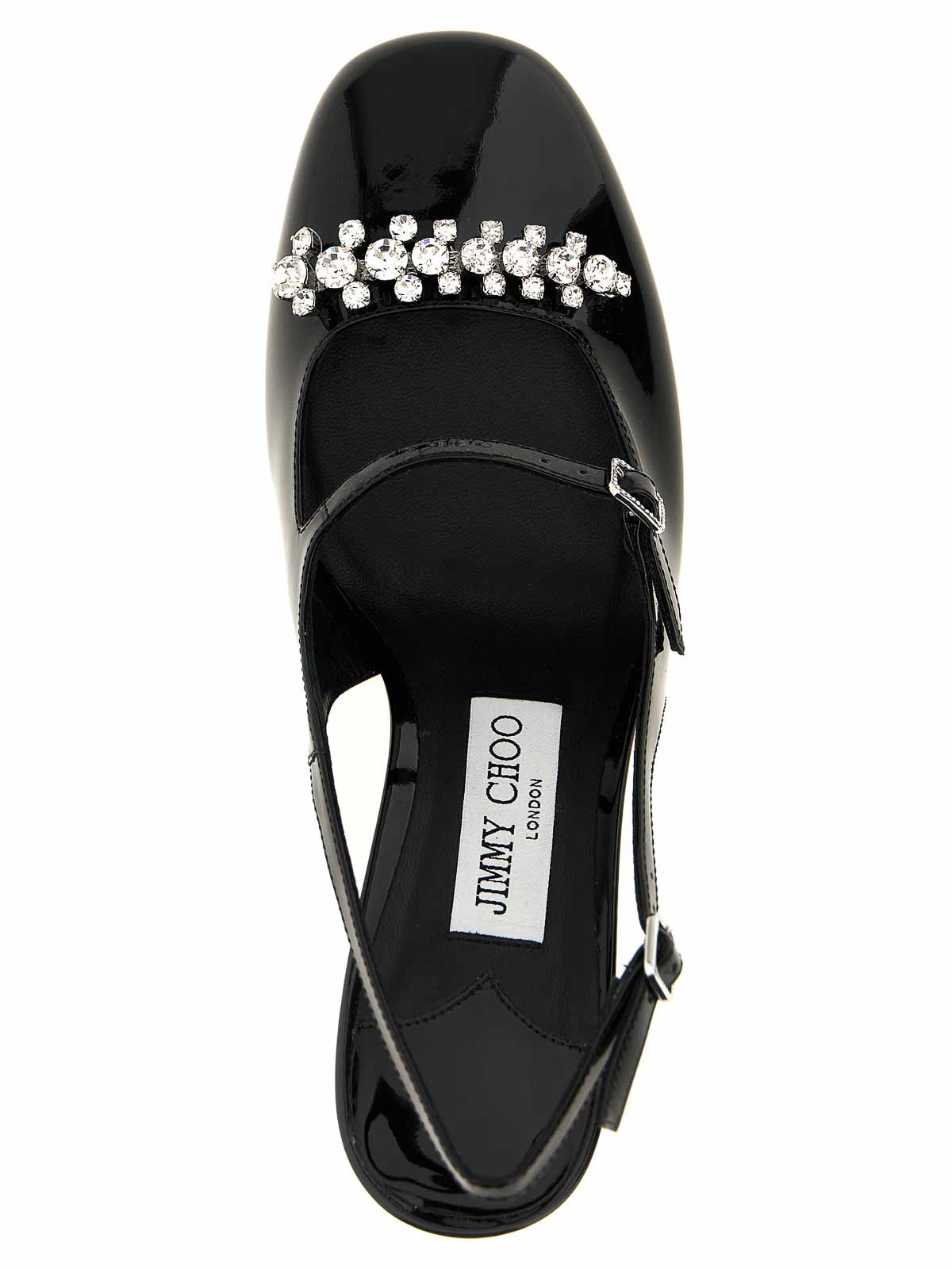 Jimmy Choo Belinda 70 Patent Slingback Pump In Black