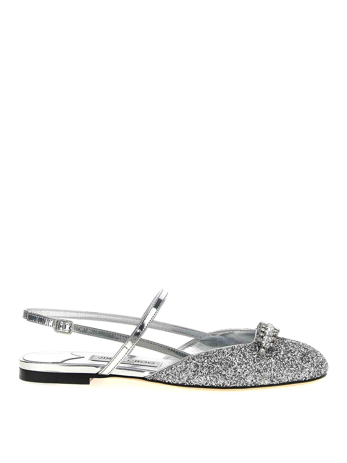 Jimmy Choo Belinda Slingback In Silver