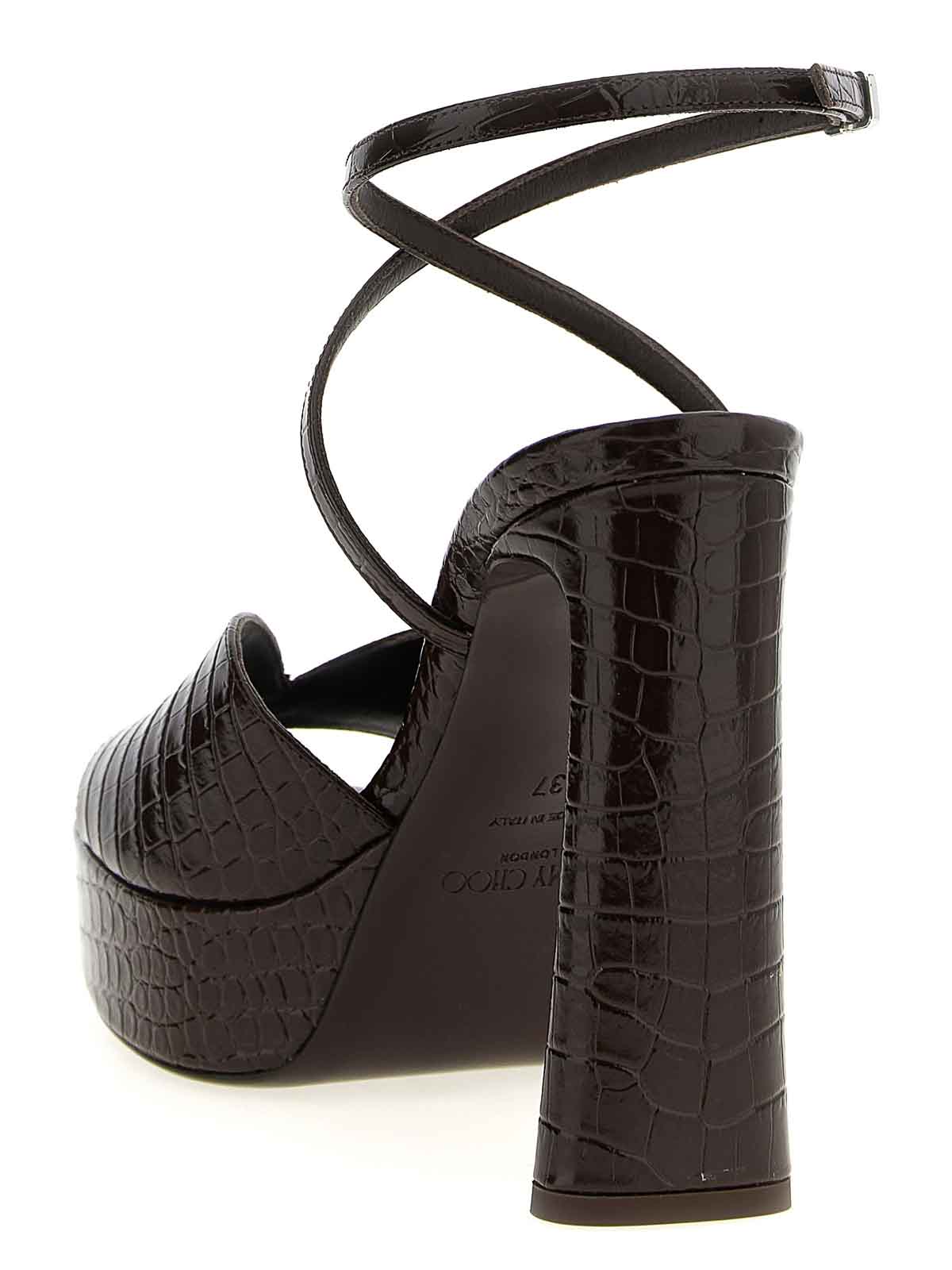 Jimmy Choo Karli Sandals In Brown