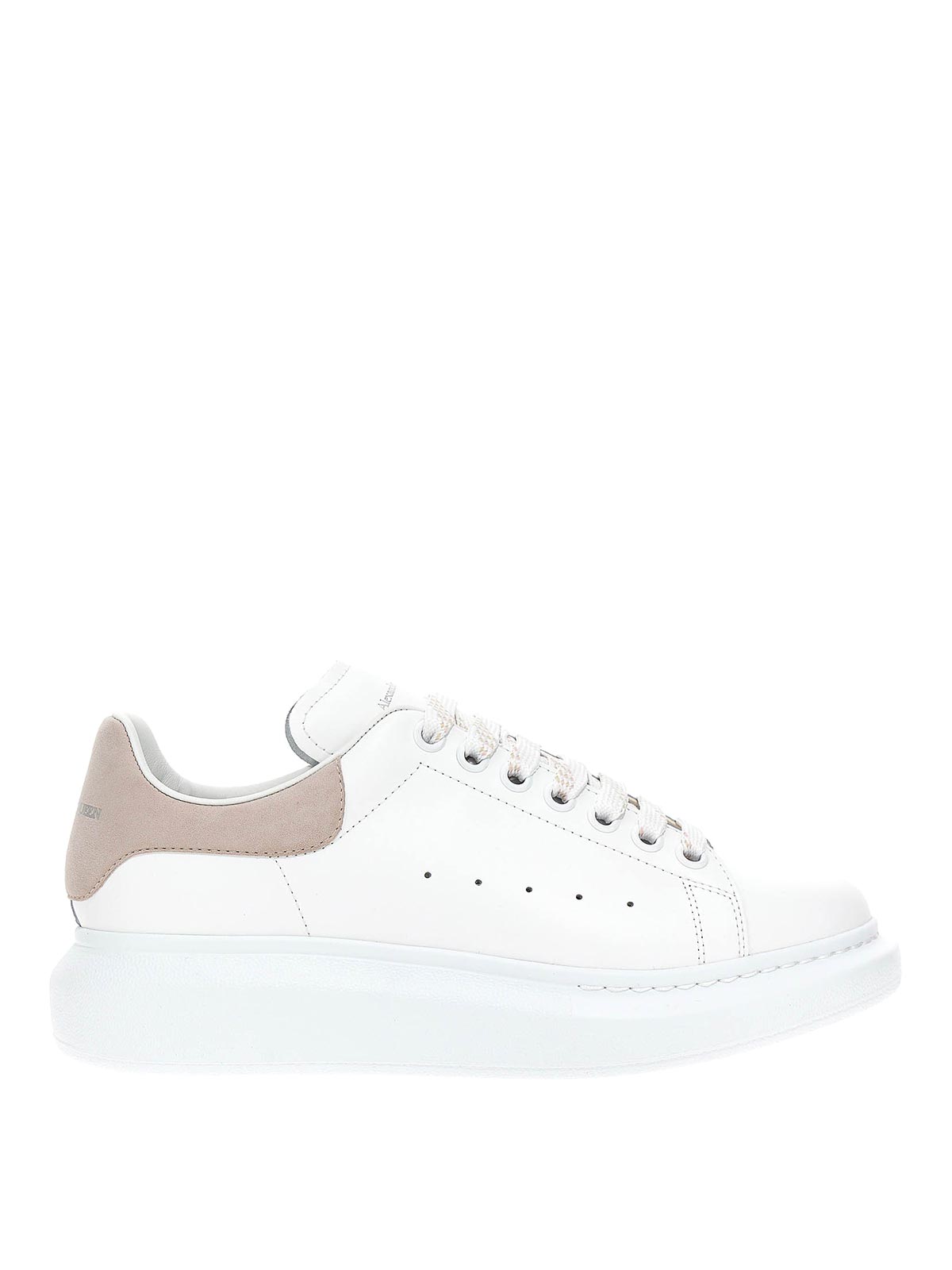 Alexander Mcqueen White Patchouli Leather Sneakers In White
