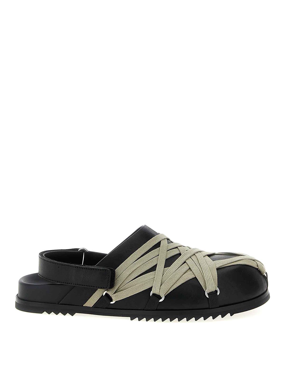 Rick Owens Granola Sabots In Black