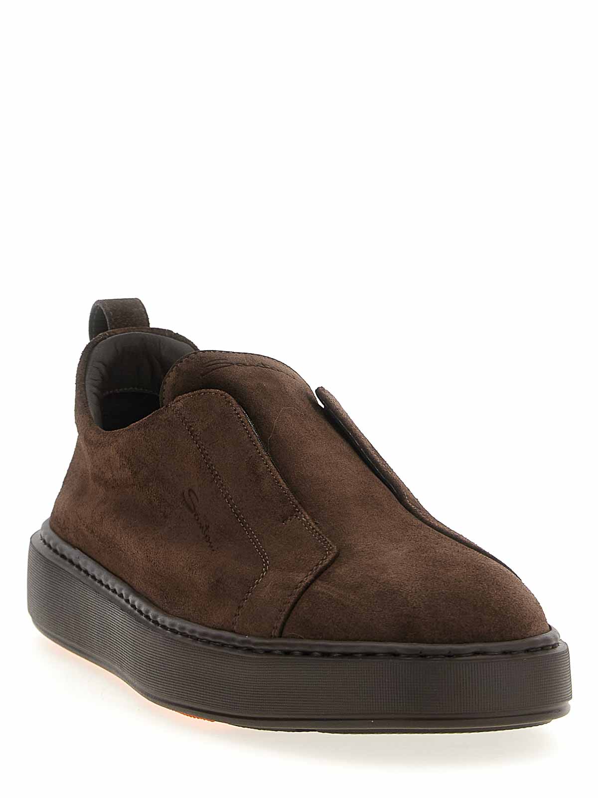 Santoni Victory Sneakers In Brown