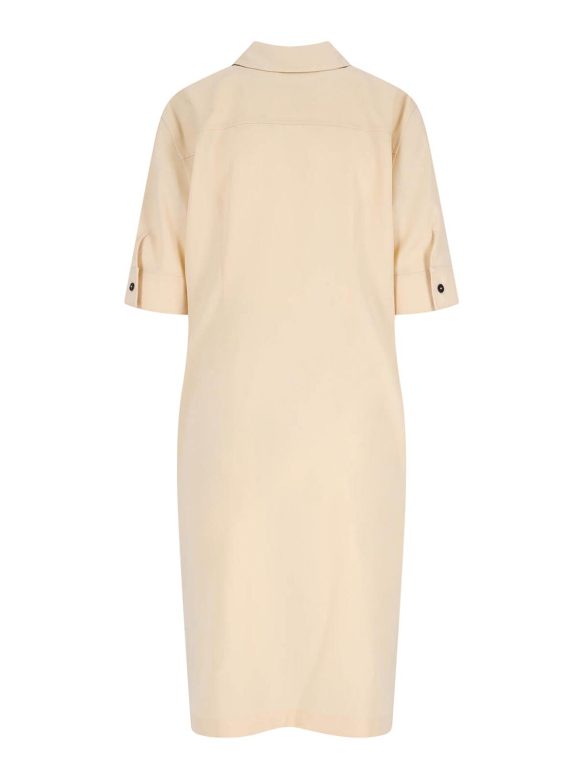Jil Sander Chemisier Midi Dress In White