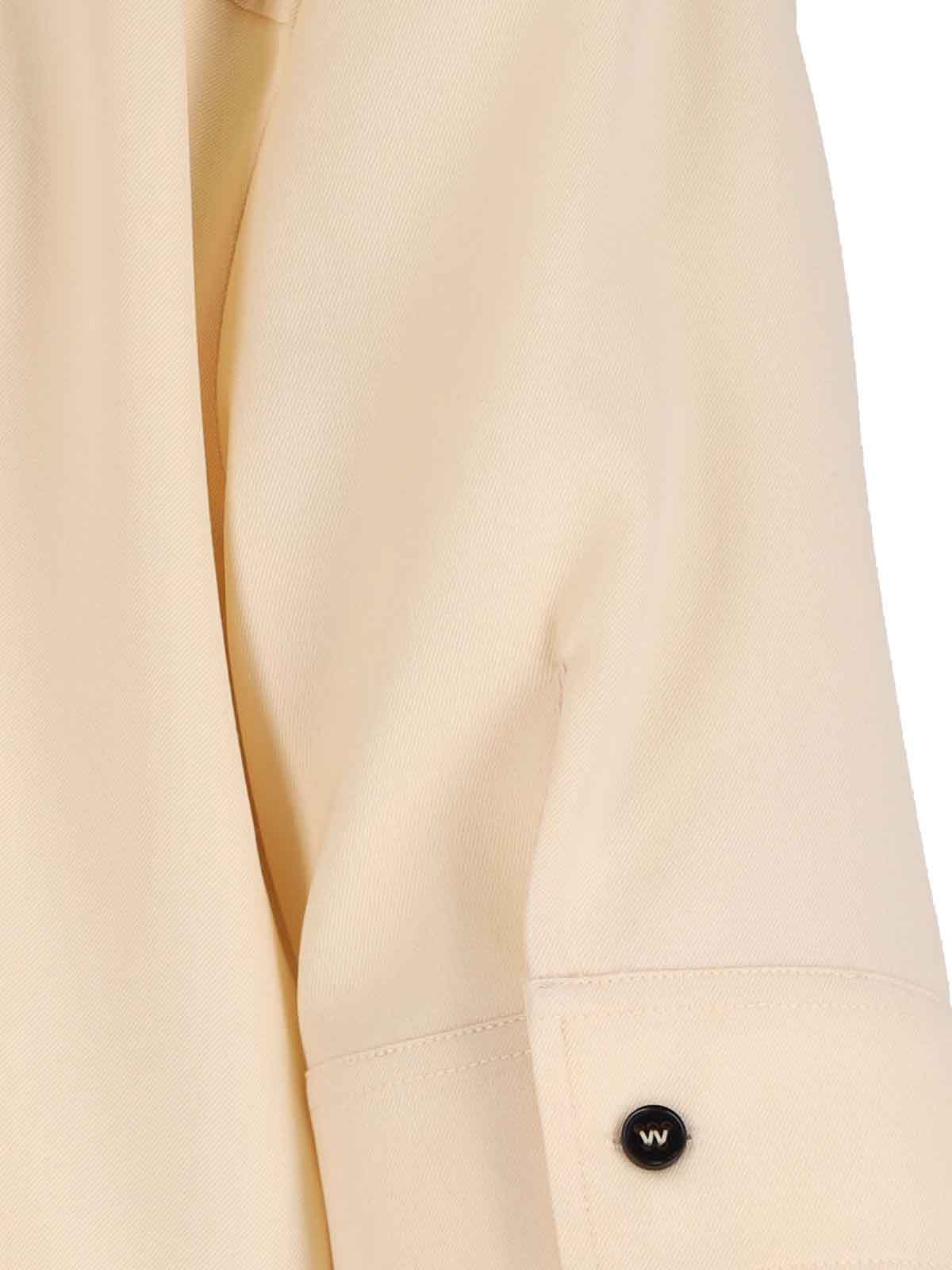 Jil Sander Chemisier Midi Dress In White