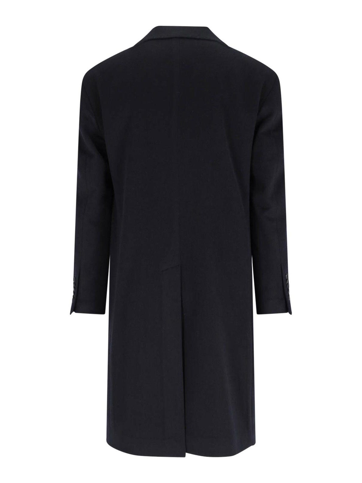Tagliatore Londra Black Oversized Double-breasted Coat In Wool Blend Man In Black