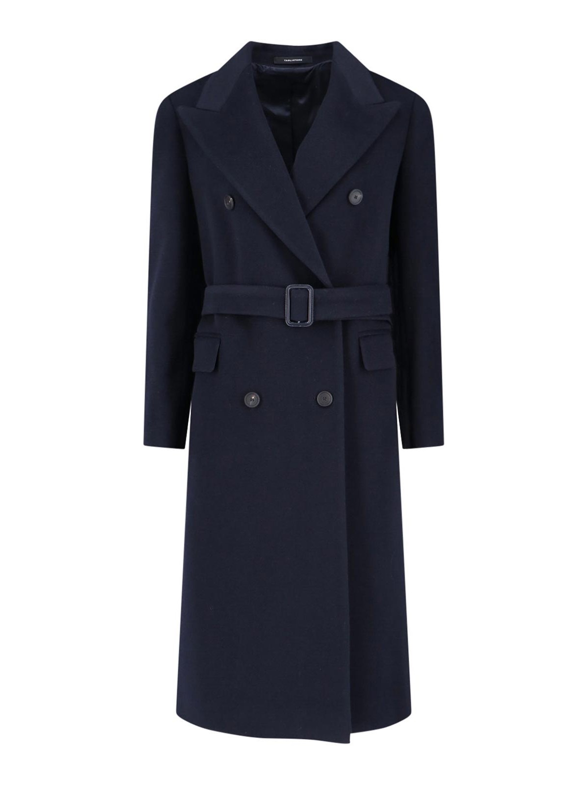 Tagliatore Jole Coat Midi Double-breasted - Navy Blue In Blue