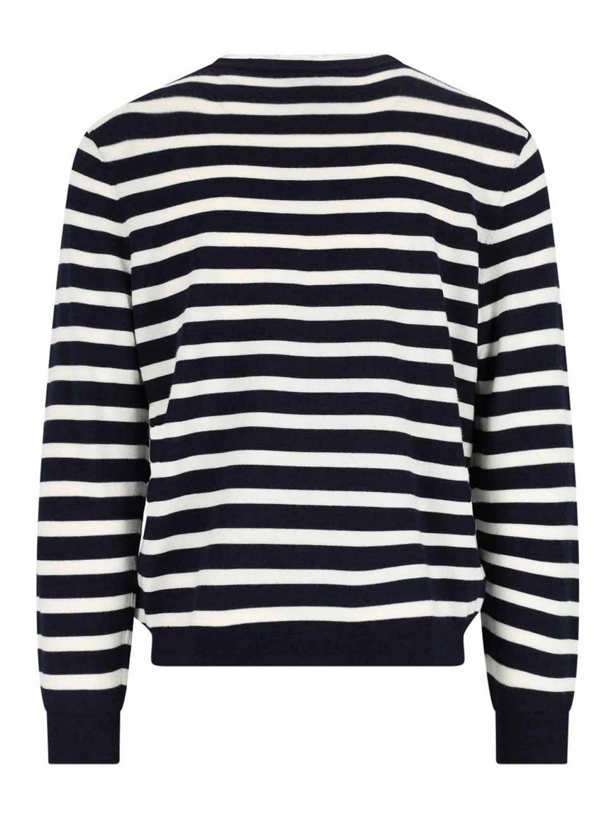 Apc Striped Virgin Wool Sweater In Multi