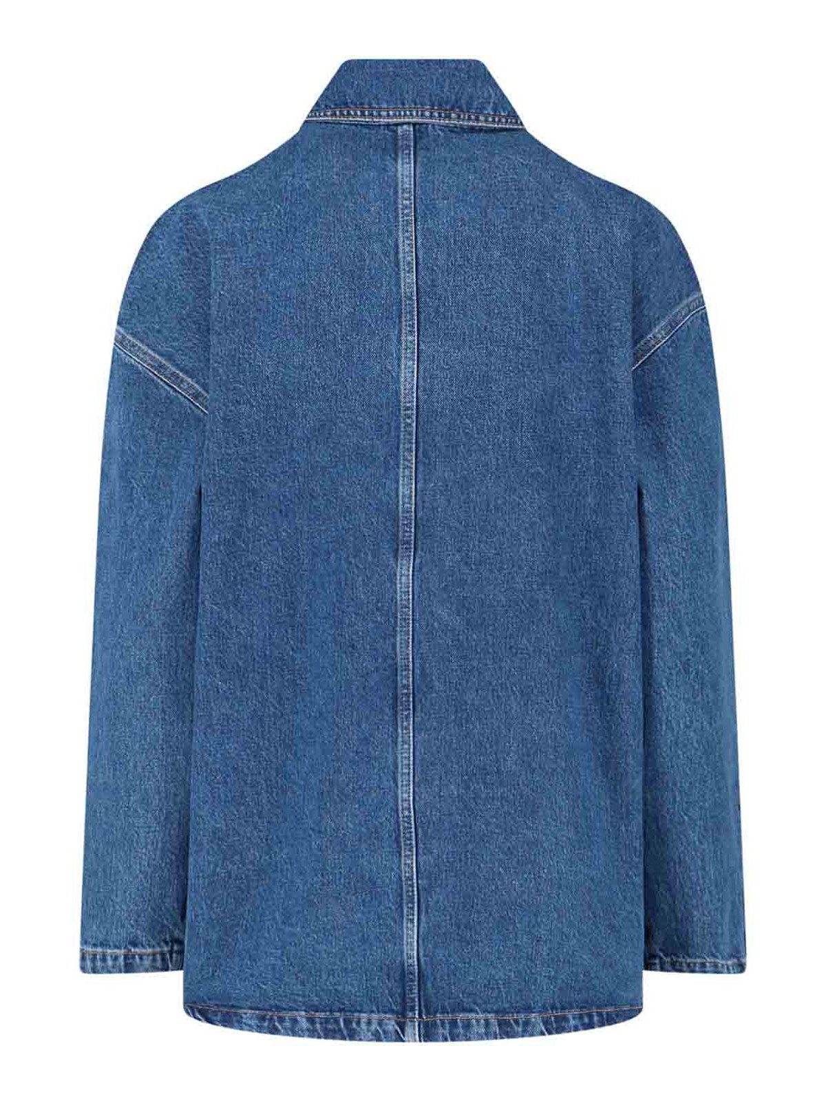 Anine Bing Luna Jacket In Indigo Blue Denim In Blue