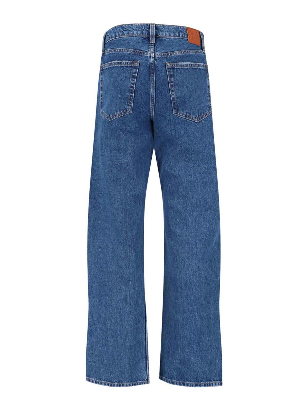 Anine Bing Jeans Dritti In Blue
