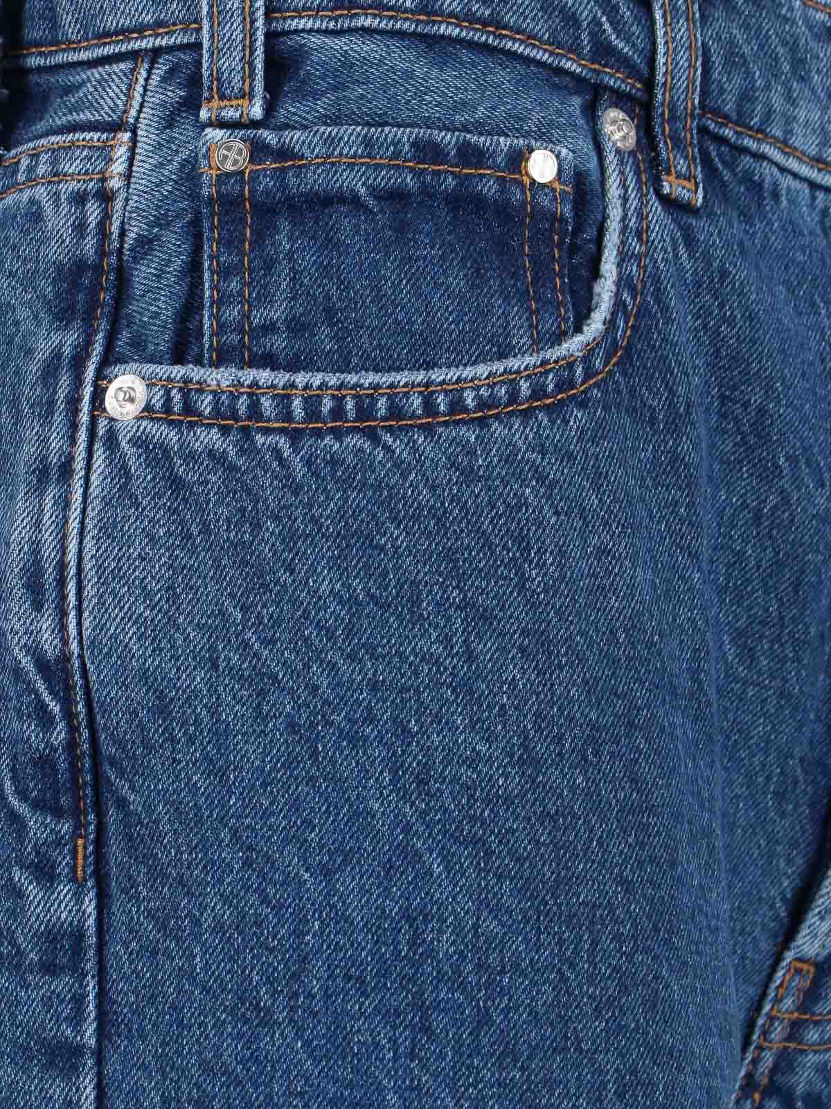 Anine Bing Jeans Dritti In Blue