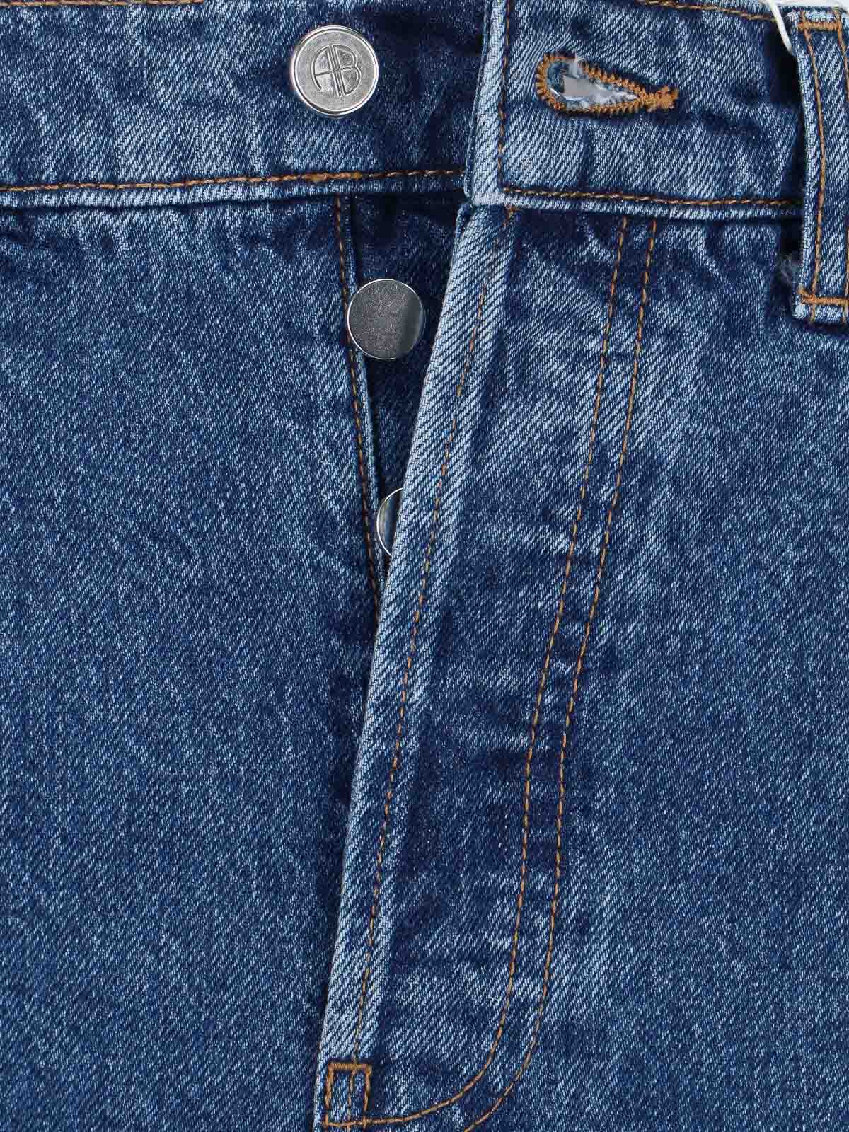 Anine Bing Jeans Dritti In Blue