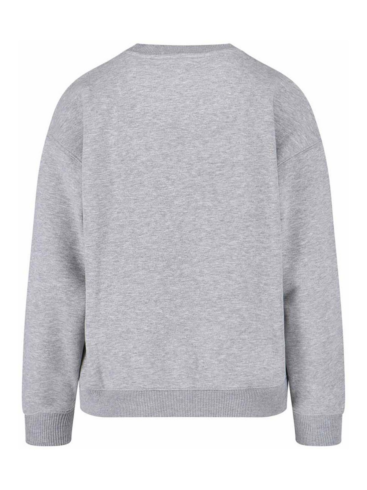 Anine Bing Spencer Printed Cotton-blend Jersey Sweatshirt In Gray