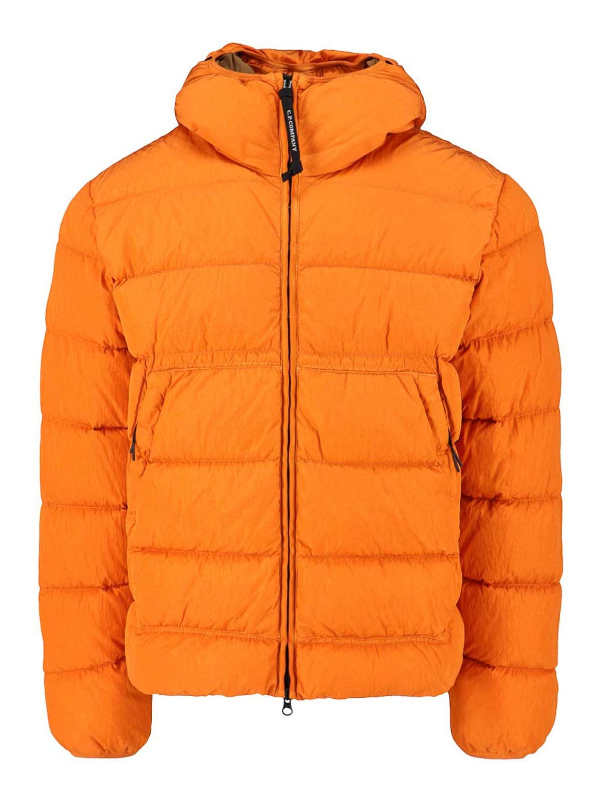 C.p. Company Padded Down Jacket In Orange