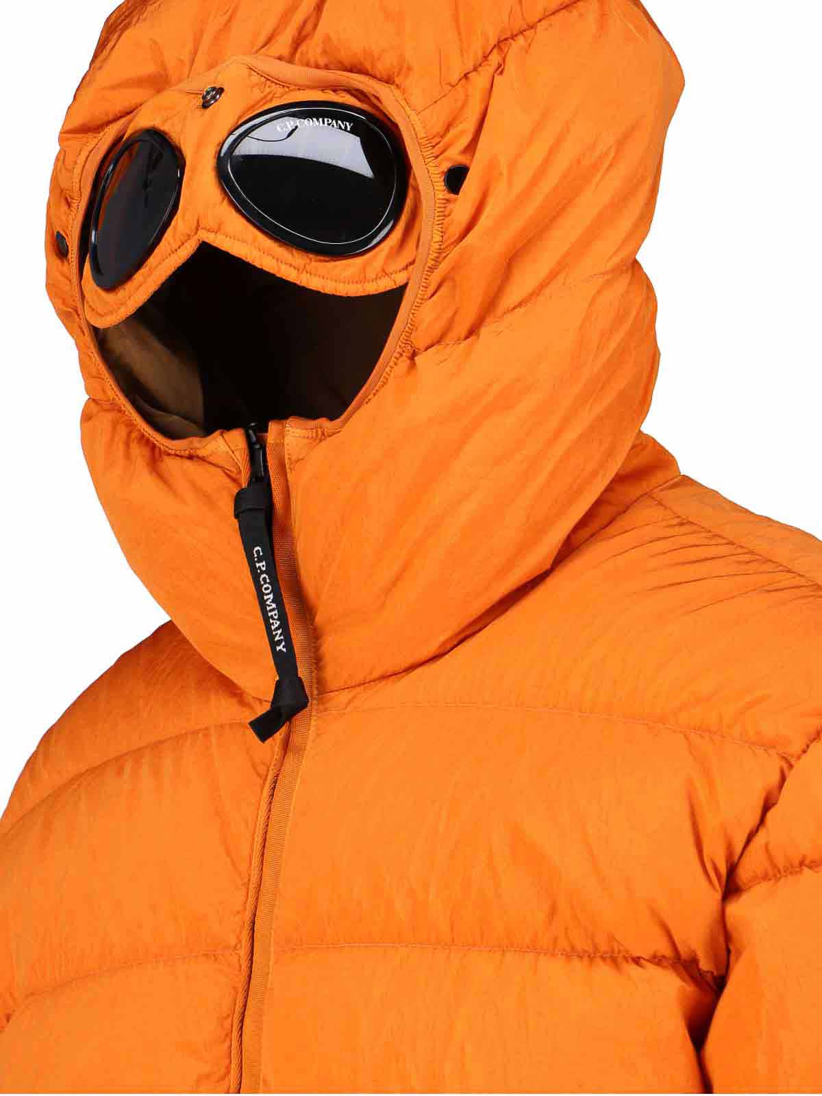 C.p. Company Padded Down Jacket In Orange