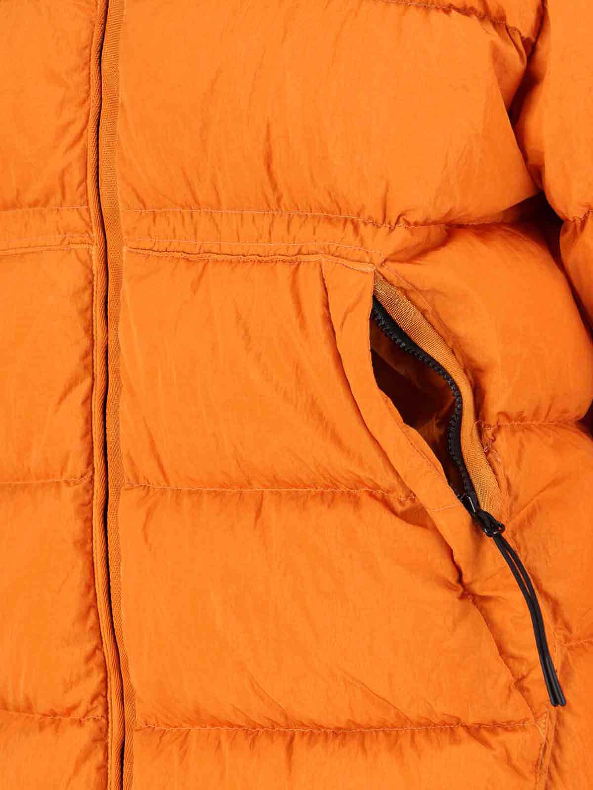 C.p. Company Padded Down Jacket In Orange