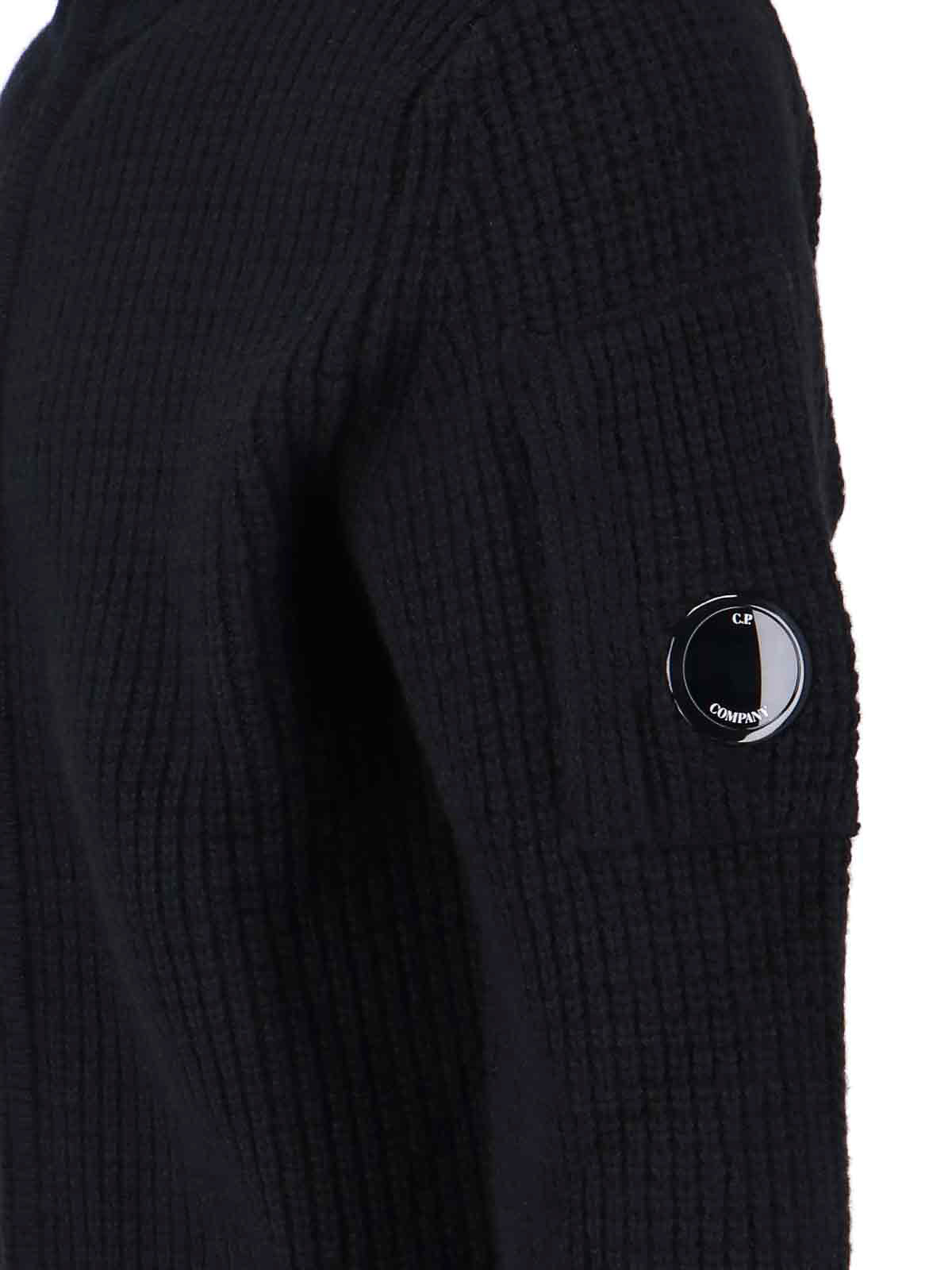 C.p. Company C.p.company Knitwear Crewneck In Black