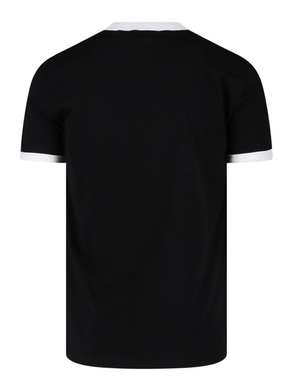 Dolce & Gabbana Round Neck T-shirt In Cotton In Black