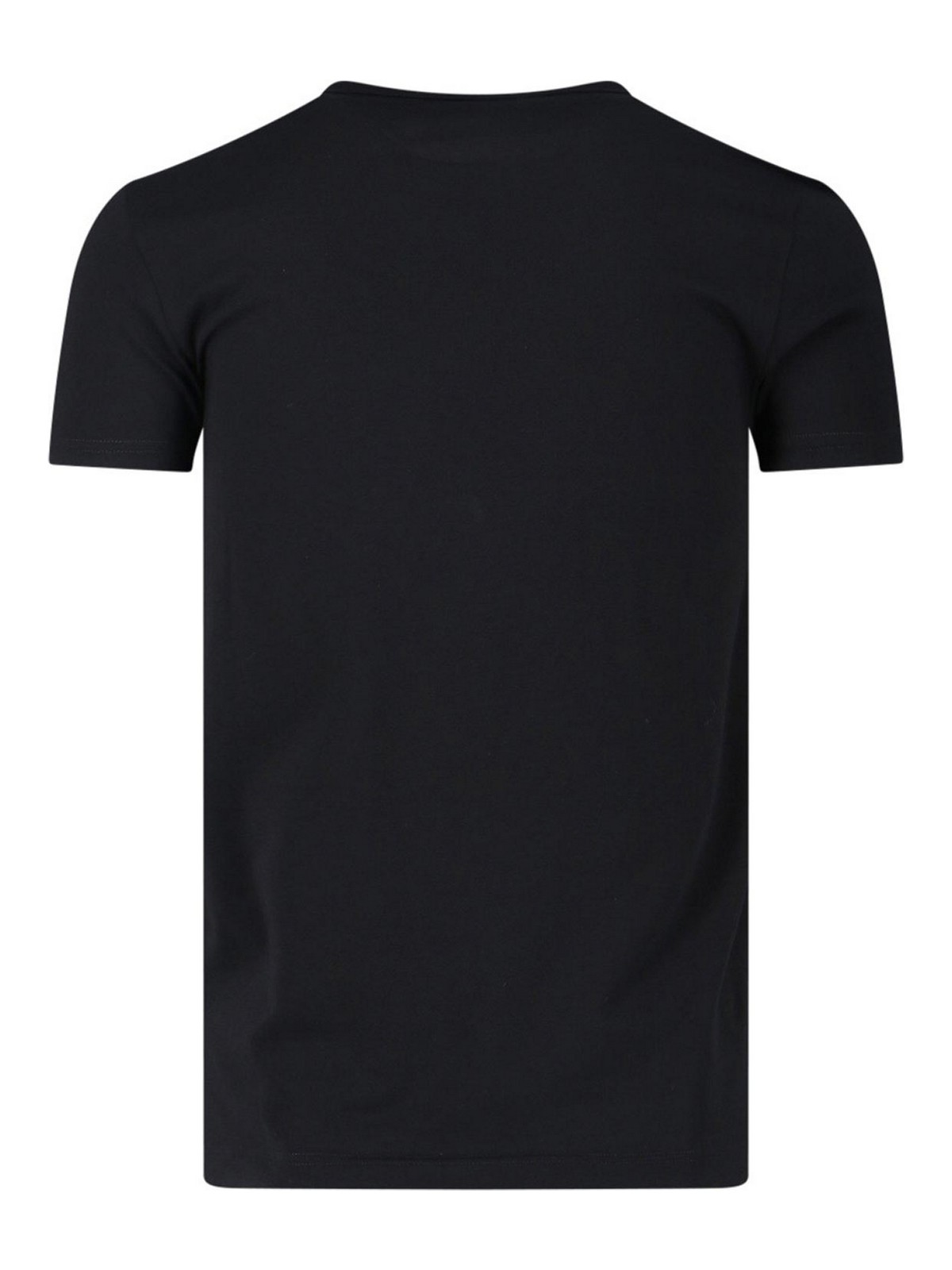 Dolce & Gabbana T-shirt With Logo Embroidery In Black