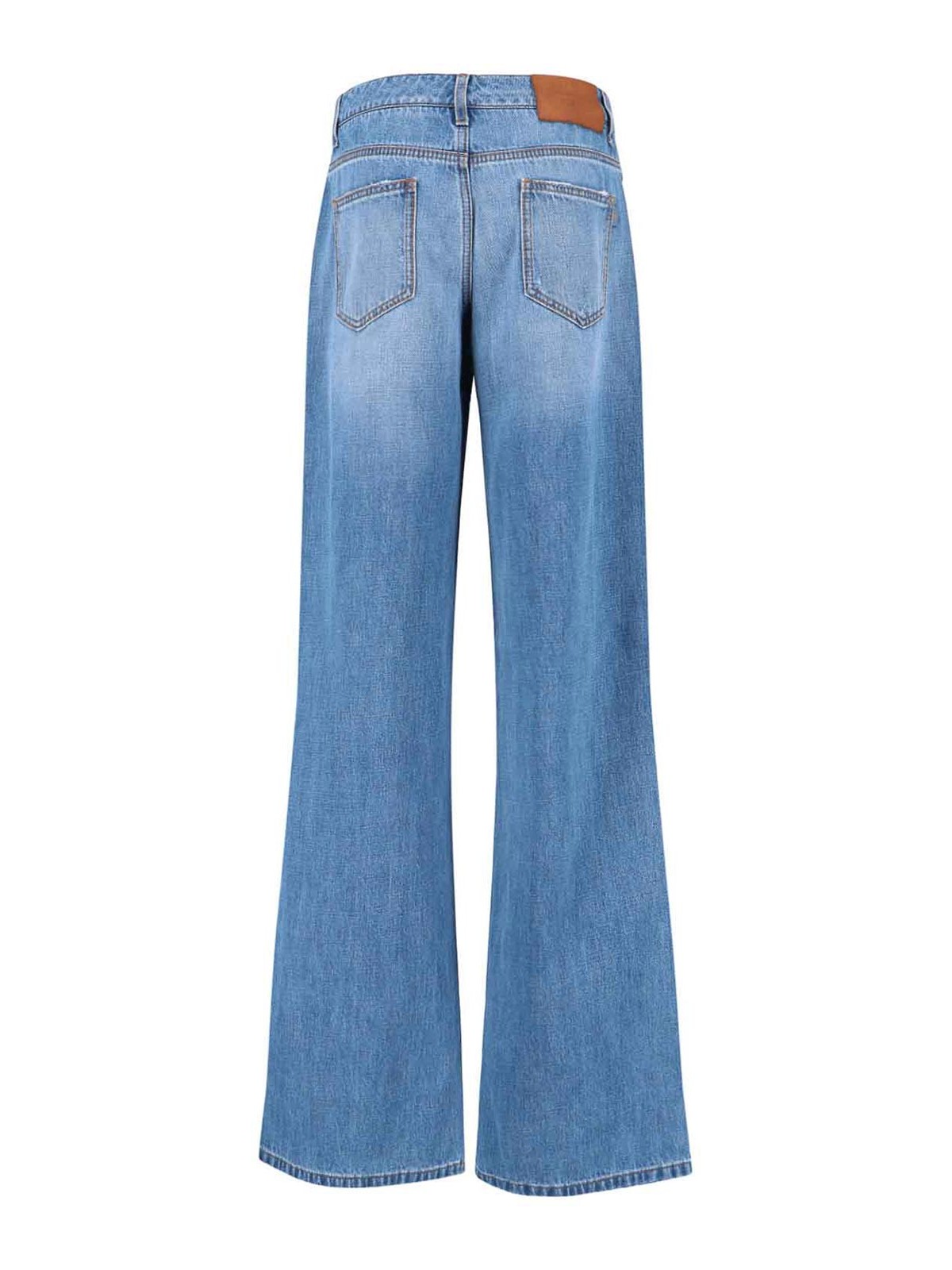 Ermanno Scervino Denim Trousers With Belt Loops In Multi