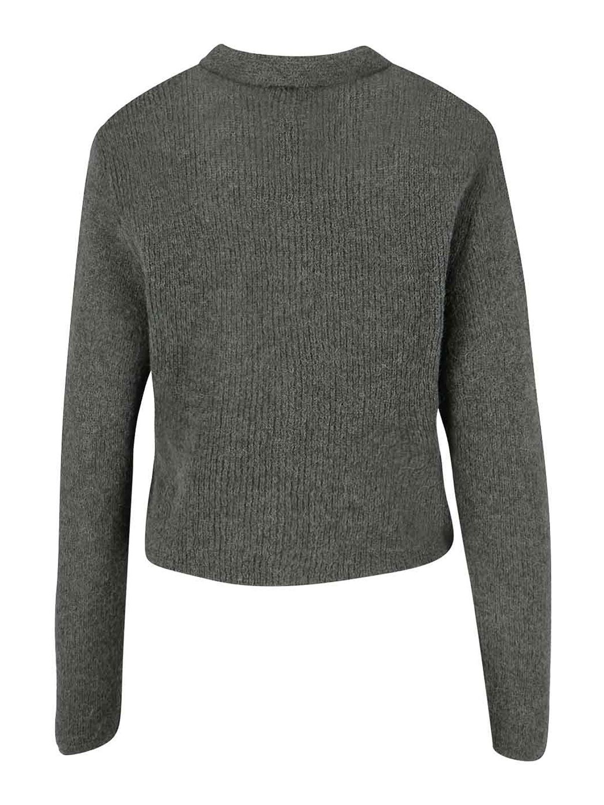 Our Legacy "mazzy" Crop Knit Cardigan Green In Green