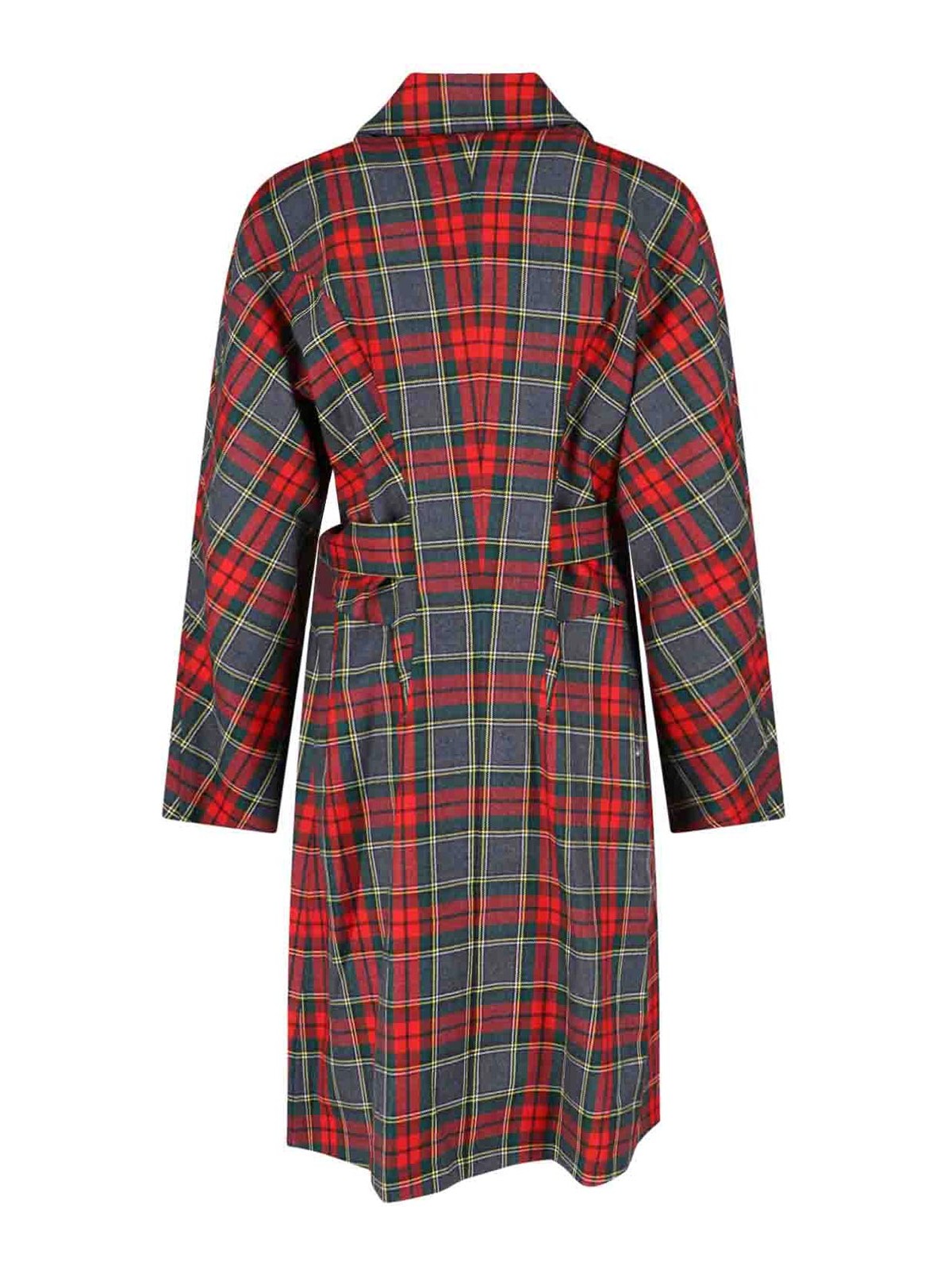 Vivienne Westwood Tartan Belted Coat In Multi