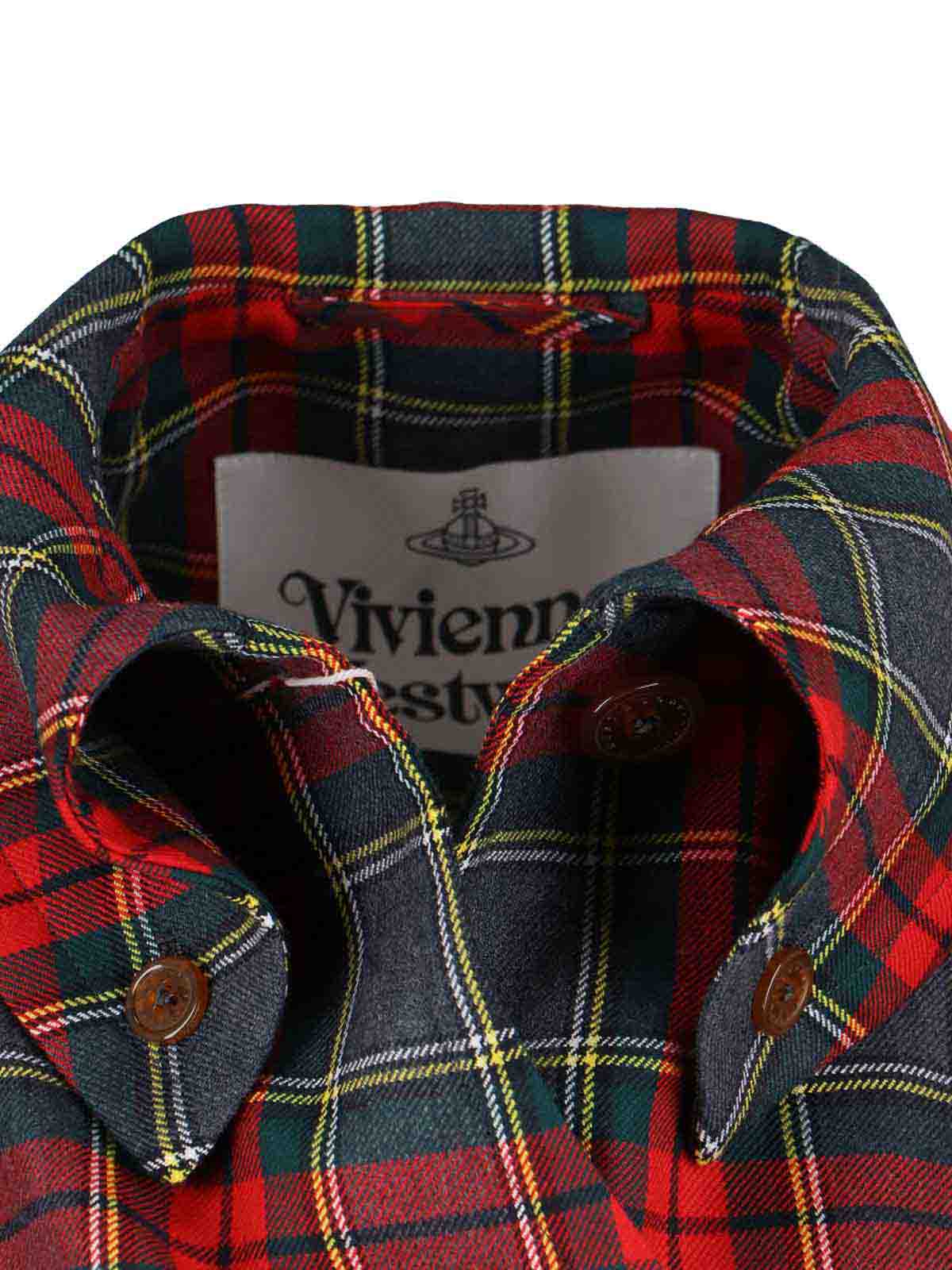 Vivienne Westwood Tartan Belted Coat In Multi