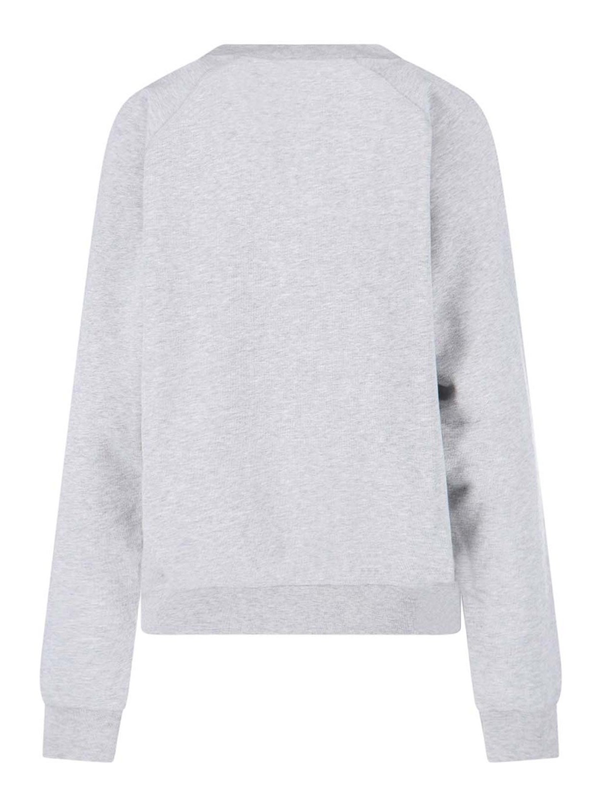 Vivienne Westwood Relaxed Fit Long-sleeve Cotton Sweatshirt With Embroidered Logo In Gray