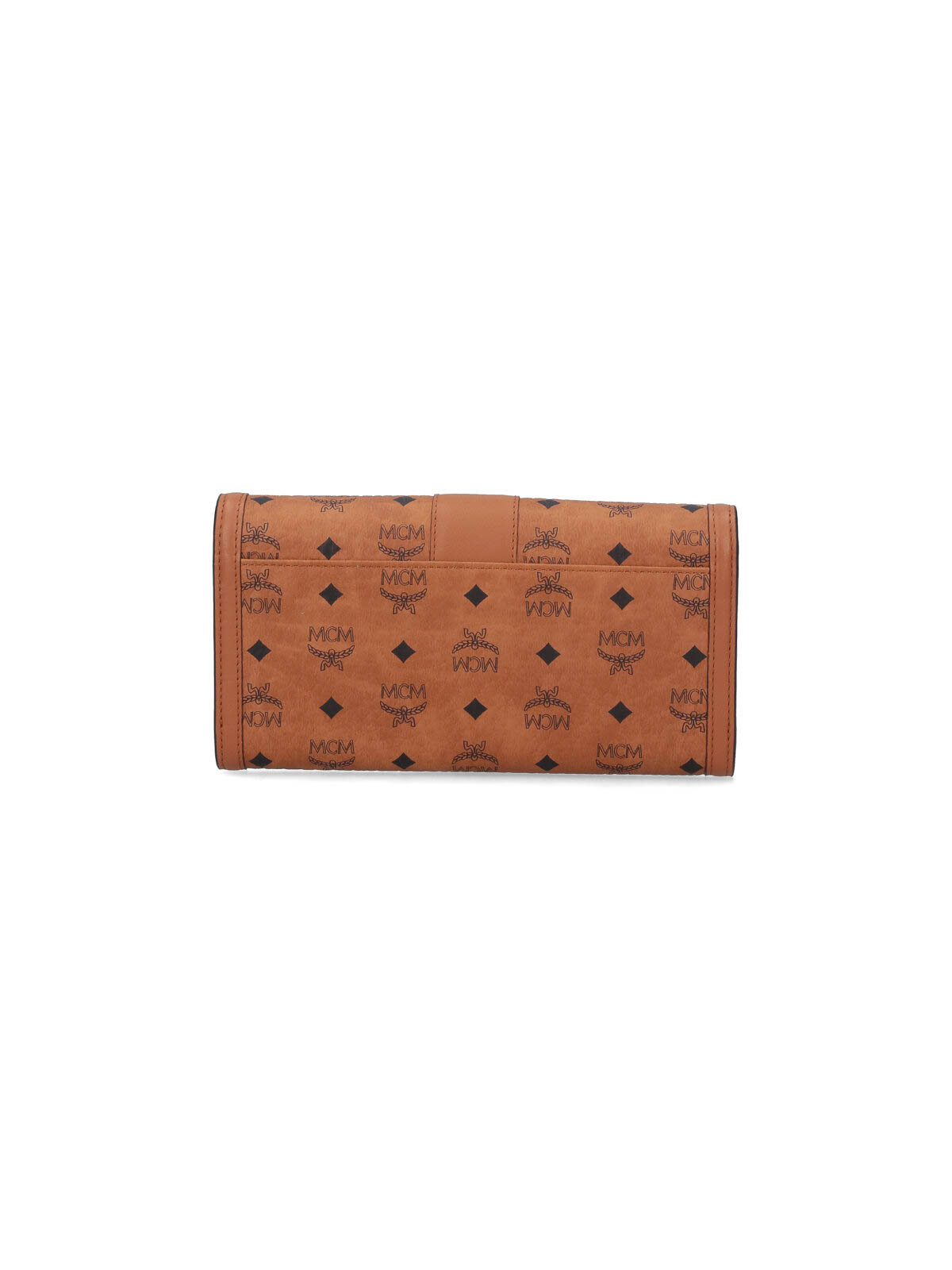 Mcm Wallet With Chain In Brown