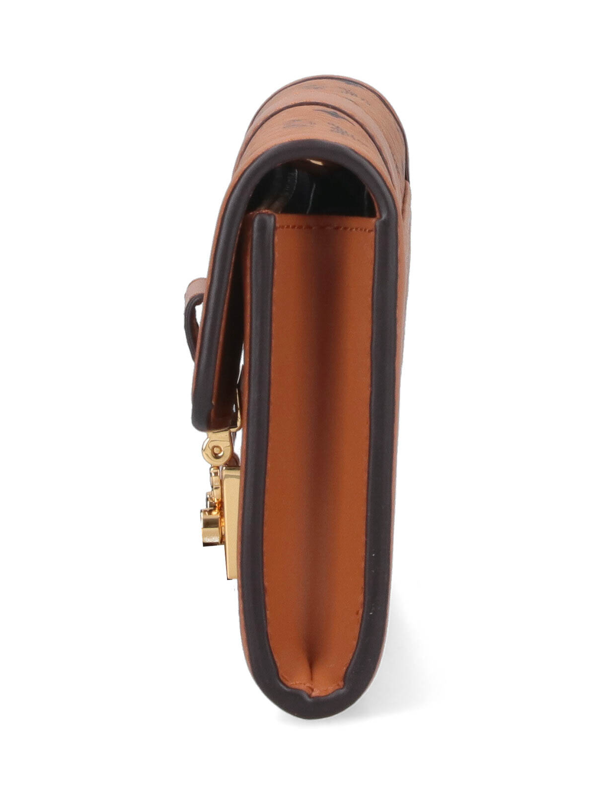 Mcm Wallet With Chain In Brown