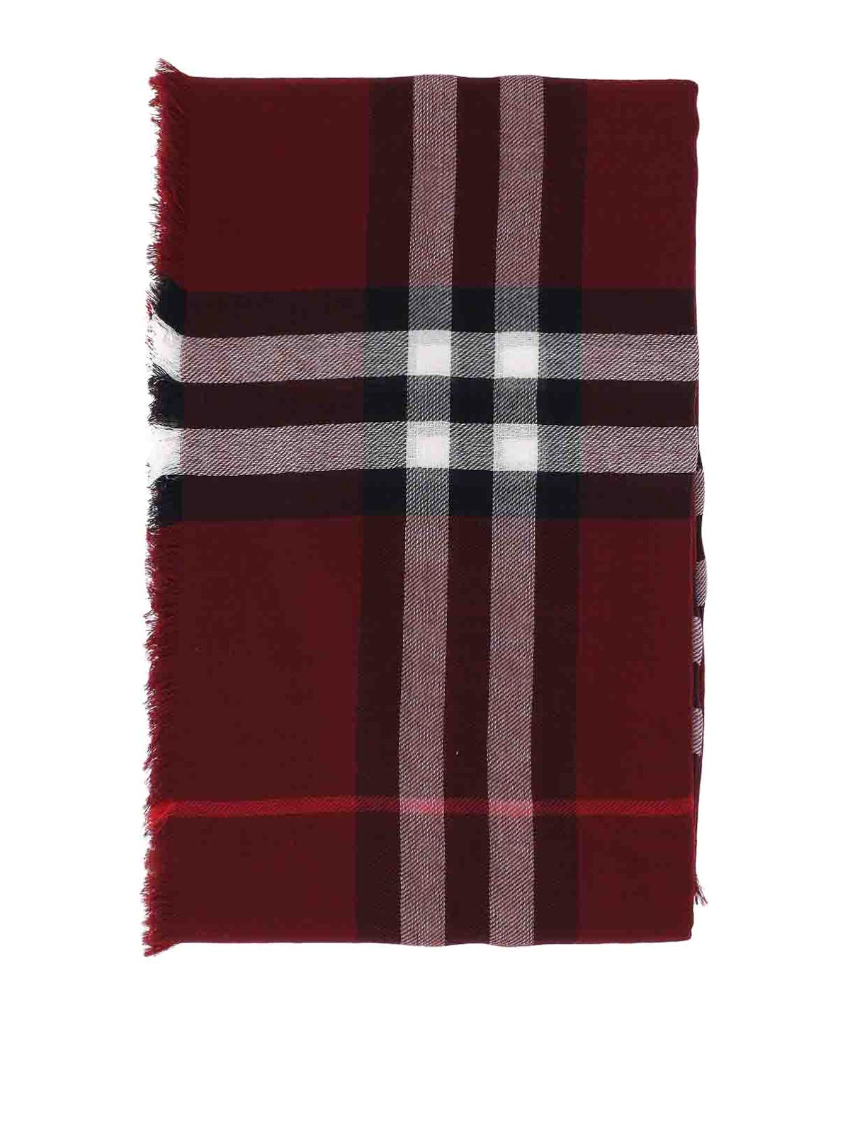 Burberry Wool Scarf In Red