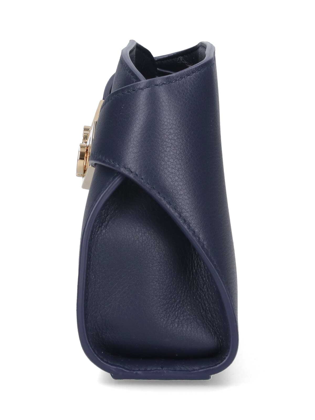 Ferragamo Mini Shoulder Bag In Blue
