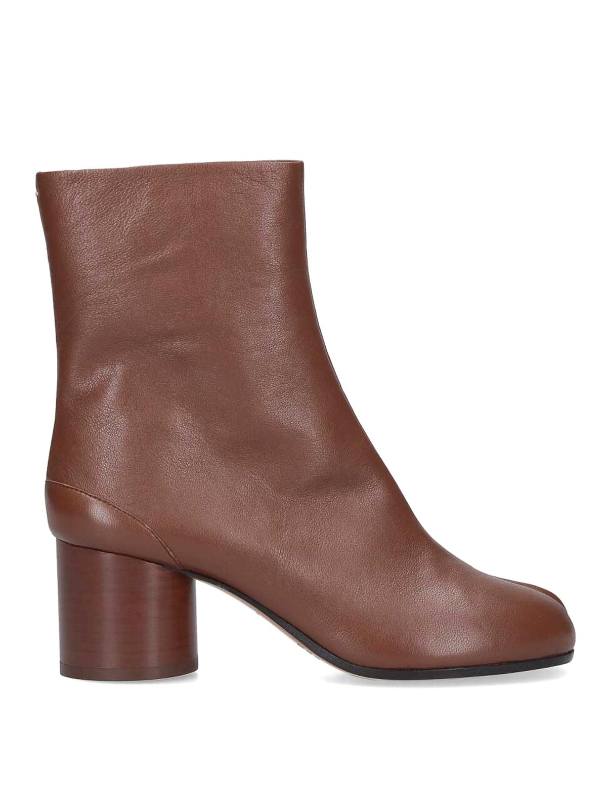 Maison Margiela Tabi 80 Calf Leather Ankle Boots In Animal Print