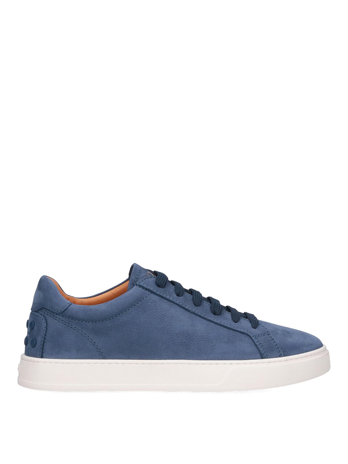 Tod's Sneakers In Nabuk Di Vitello In Blue