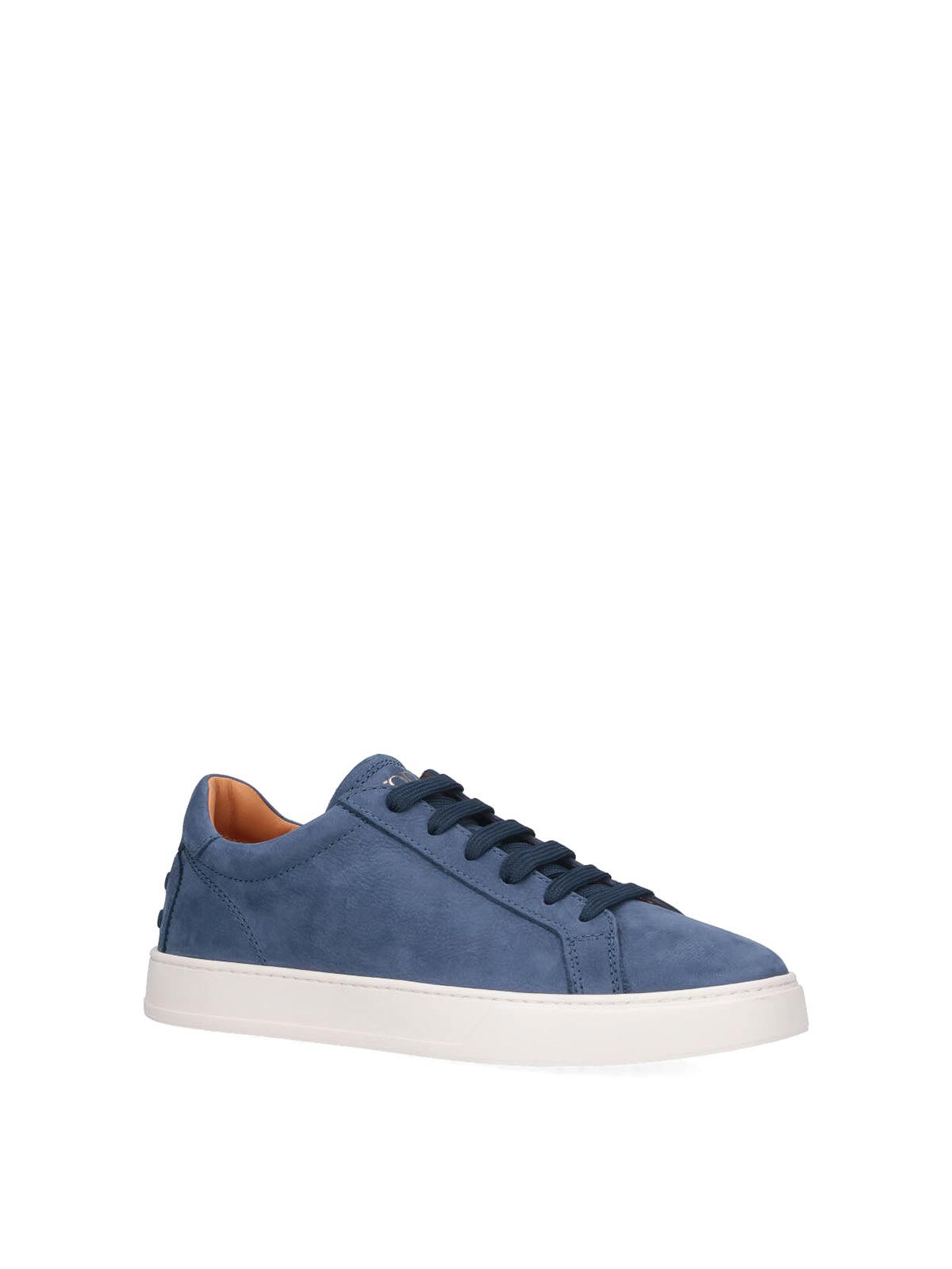 Tod's Sneakers In Nabuk Di Vitello In Blue