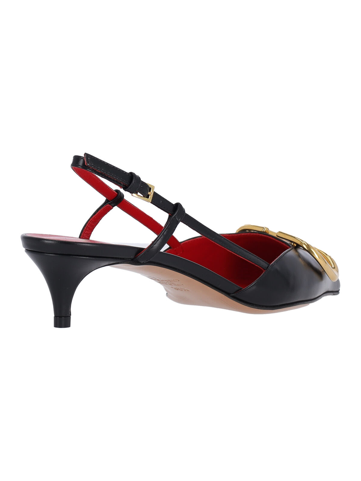 Valentino Vlogo 40 Velvet Slingback Pump In Black