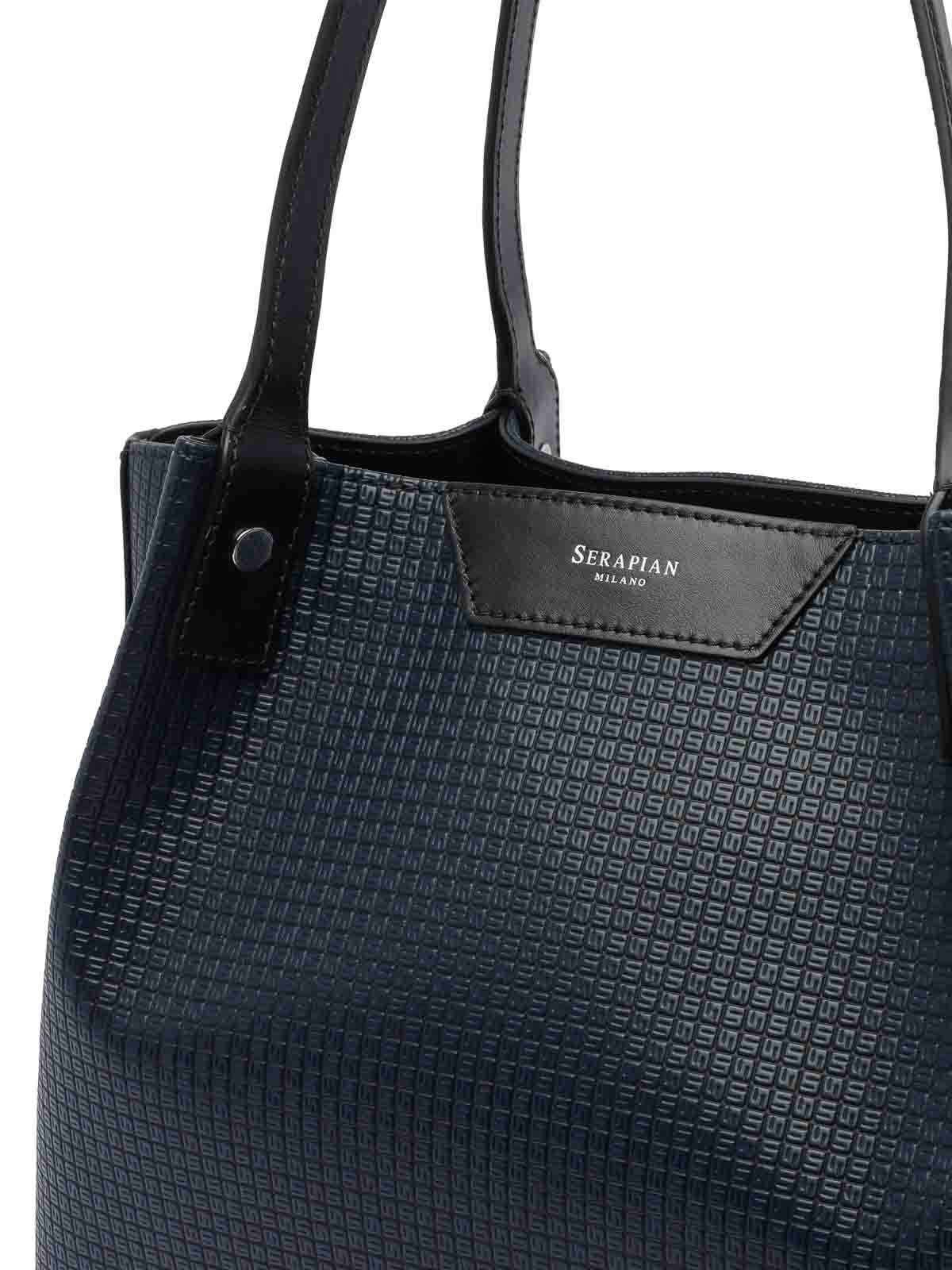 Serapian Small Secret Shoulder Bag In Blue